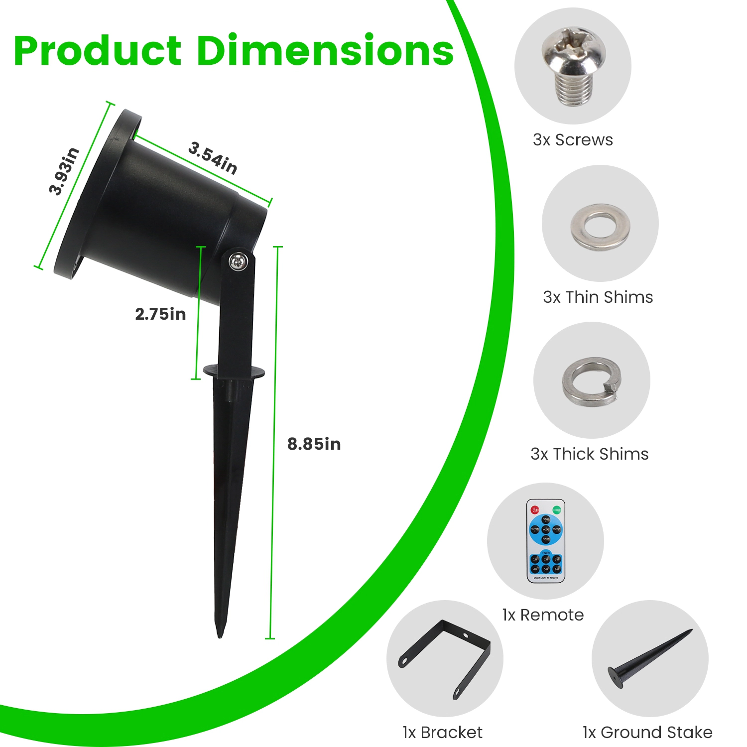 GBruno Waterproof Laser Projector Light
