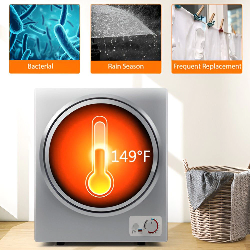 SlickBlue Portable Electric Clothes Dryer with Multiple Drying Modes