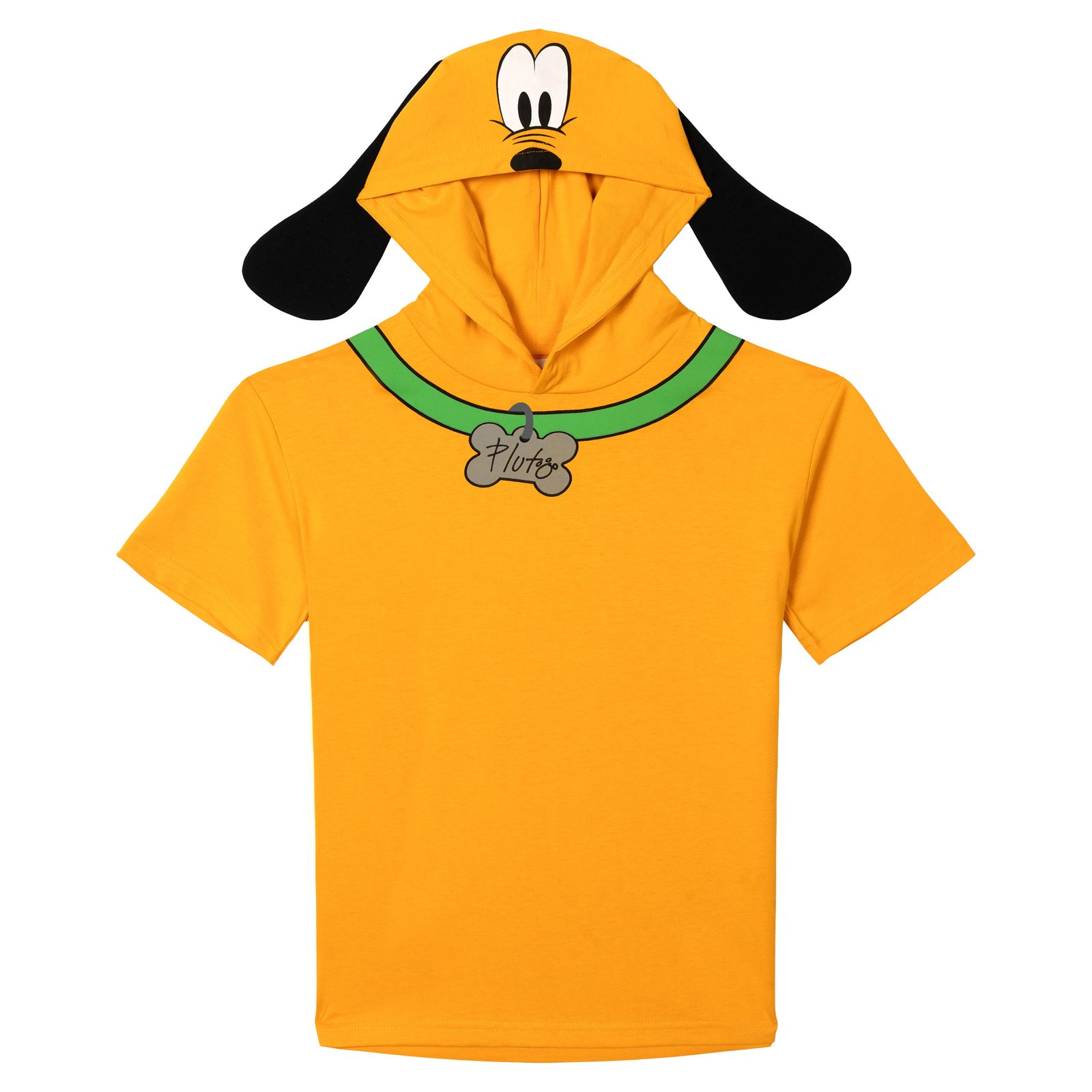 Disney Mickey Mouse Pluto Matching Family Cosplay Hooded T-Shirt