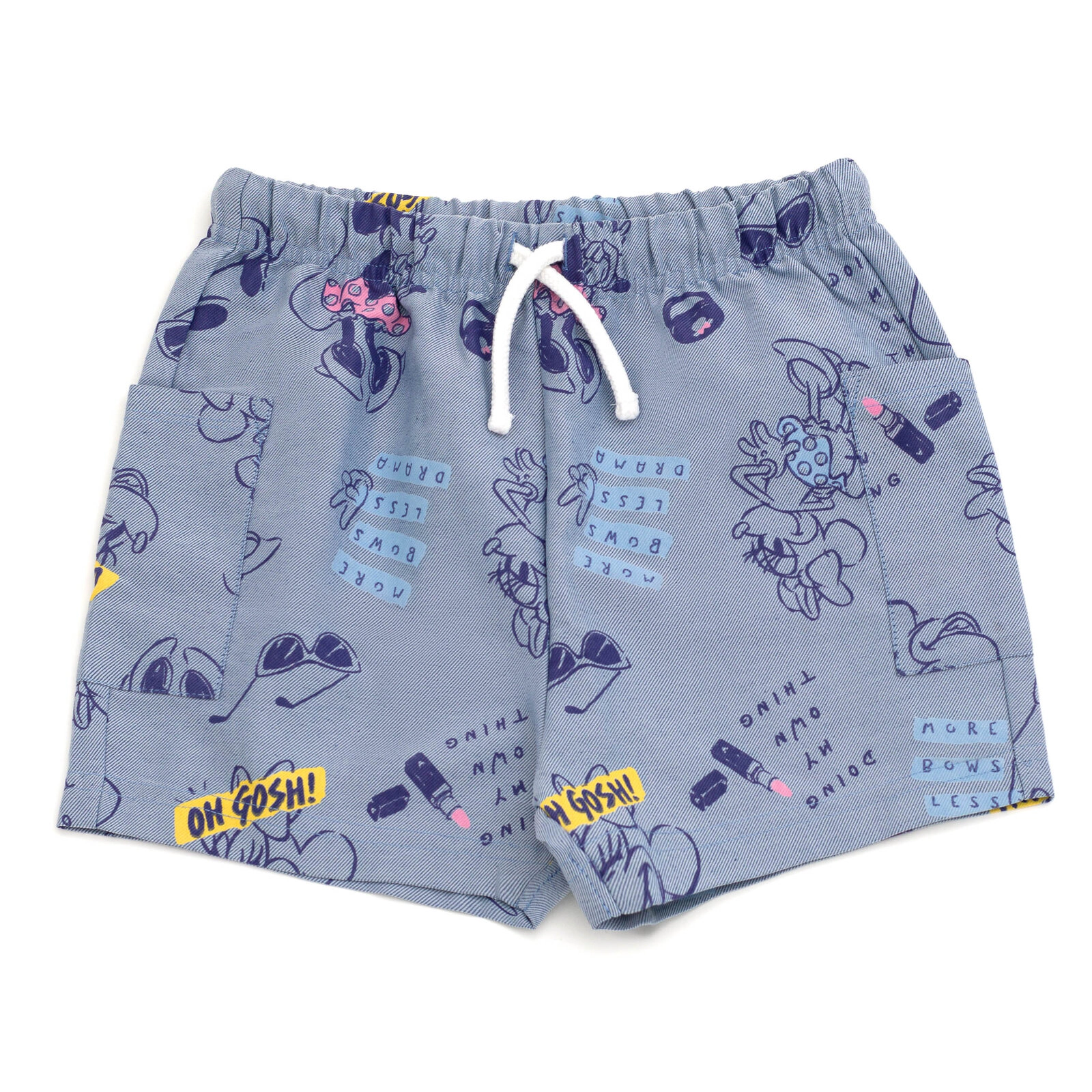 Disney Minnie Mouse Girls' T-Shirt and Chambray Shorts Set