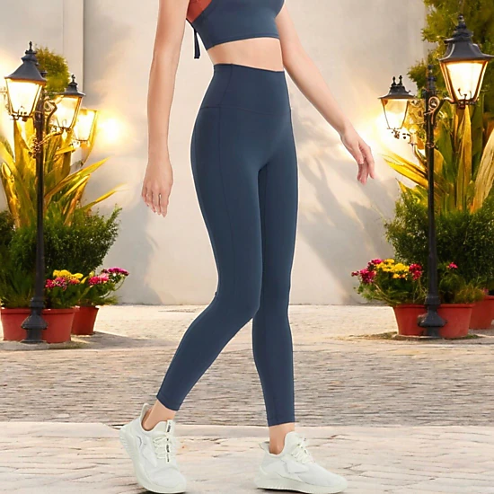 Anna-Kaci Active Women's High Waist Seamless Full-Length Leggings with Stretchy Comfort Fit