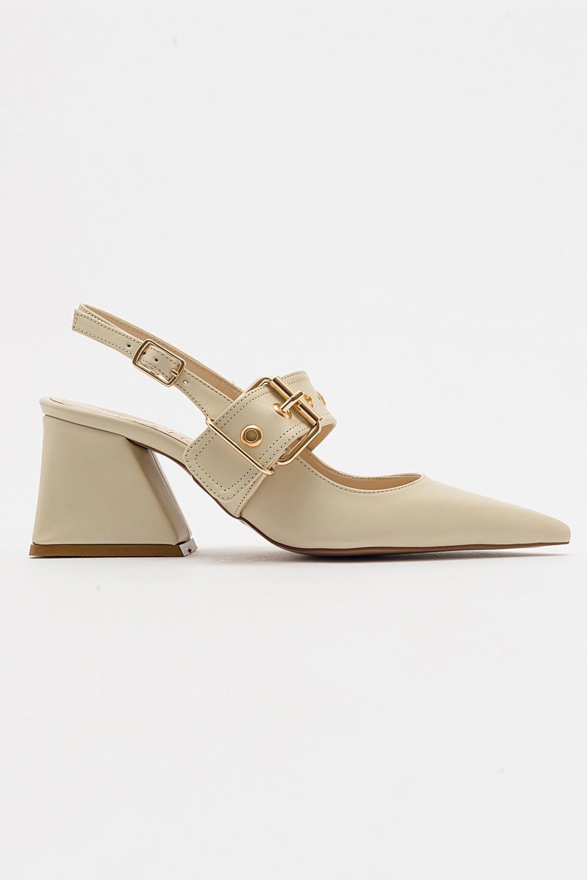 Prologue Shoes Womens Nepido Pointed Toe Block Heel Pump