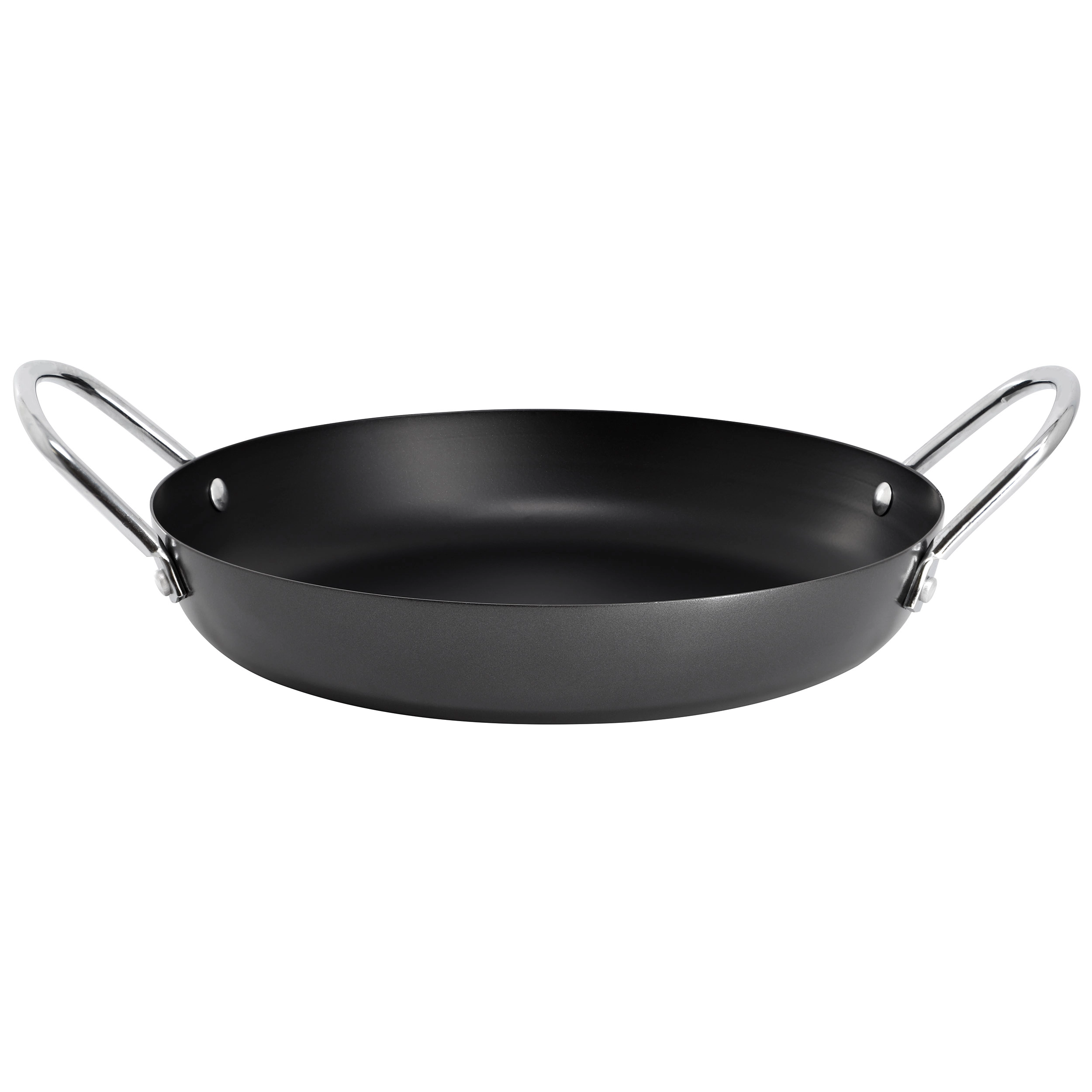 Oster Smithfire 11 Inch Nonstick Carbon Steel Paella Pan in Dark Gray