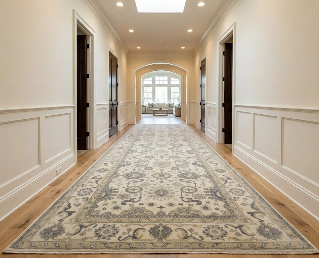 Magic Rugs Cream Floral 10X20 Oushak Chobi Oriental Rug