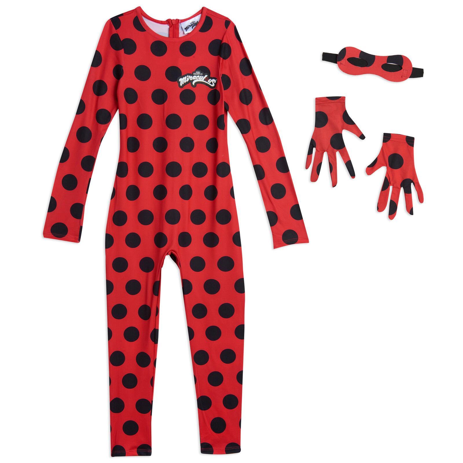 Miraculous Ladybug Girls' Cosplay One Piece Jumpsuit Set