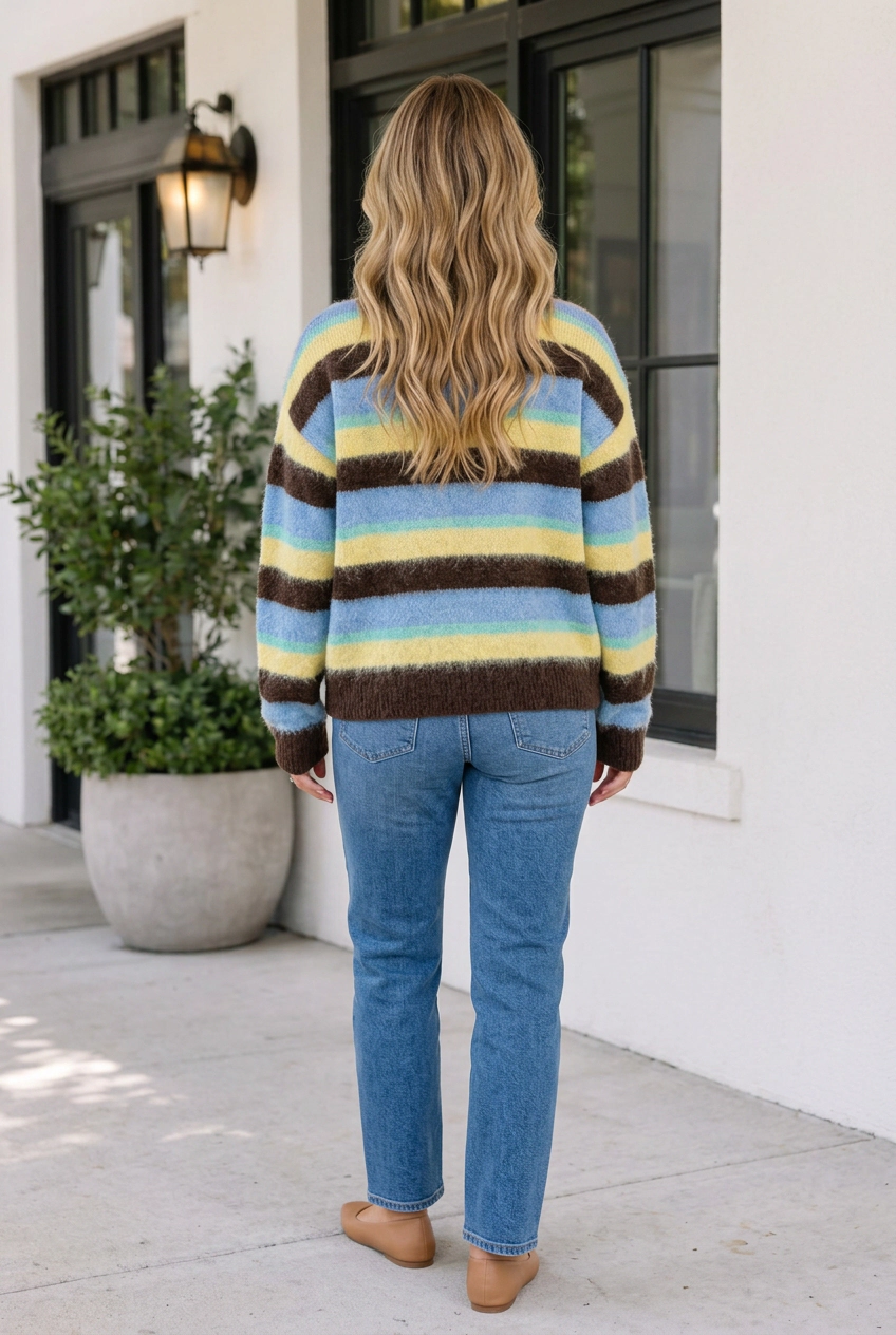 Threaded Pear Women's Zionne Knit Casual Shift Sweater