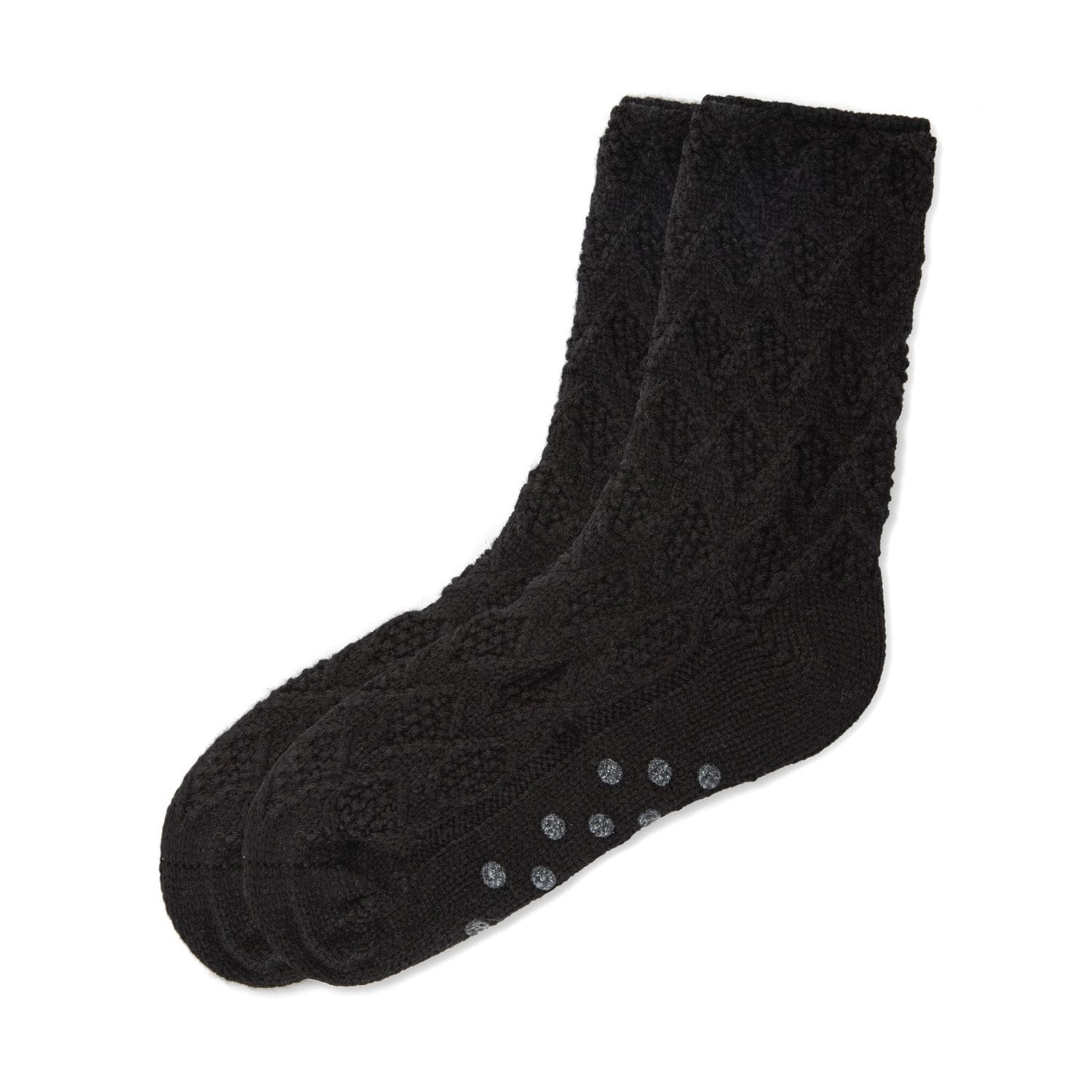 Memoi Women Weaved Flower Chunky Knit Crew Sock