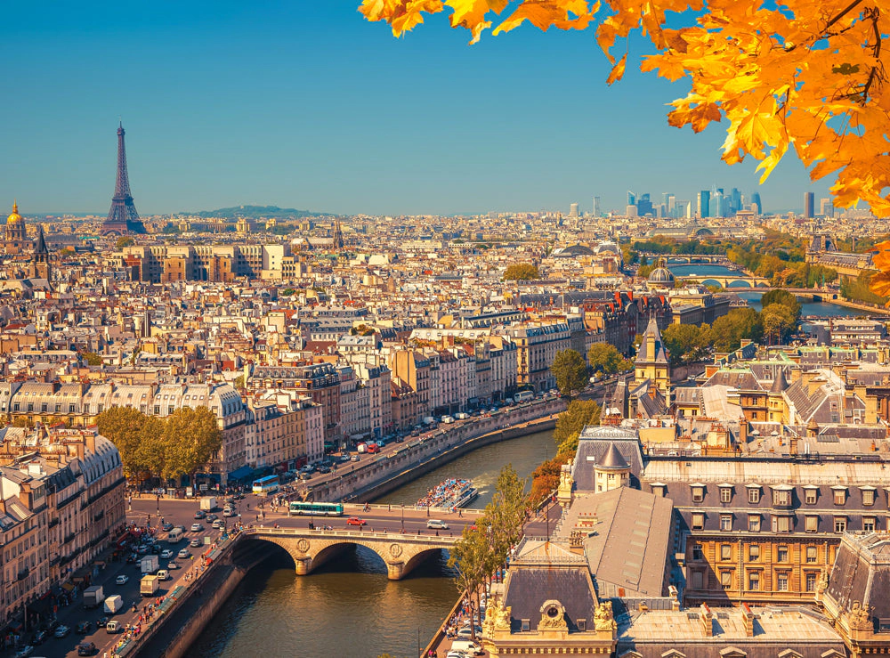 CASTORLAND 2000 Piece Jigsaw Puzzles, Paris from Above, Cityscape, Seine river, France, Adult Puzzle, C-200917-2