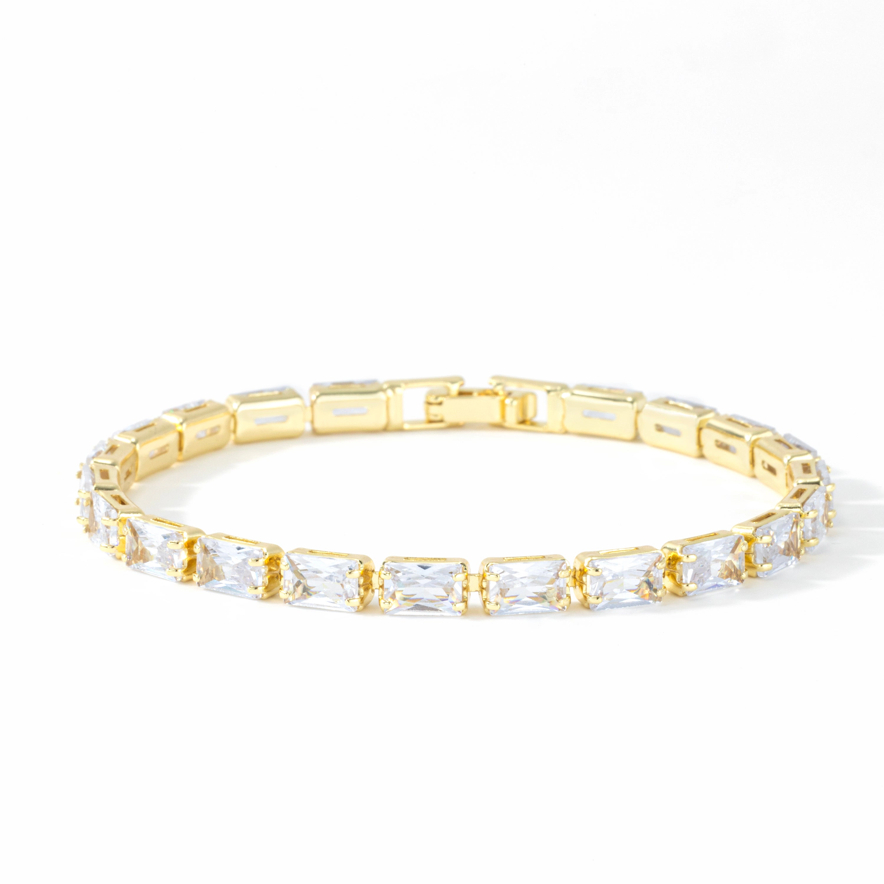 Mint & Lily Women's Baguette Tennis Bracelet