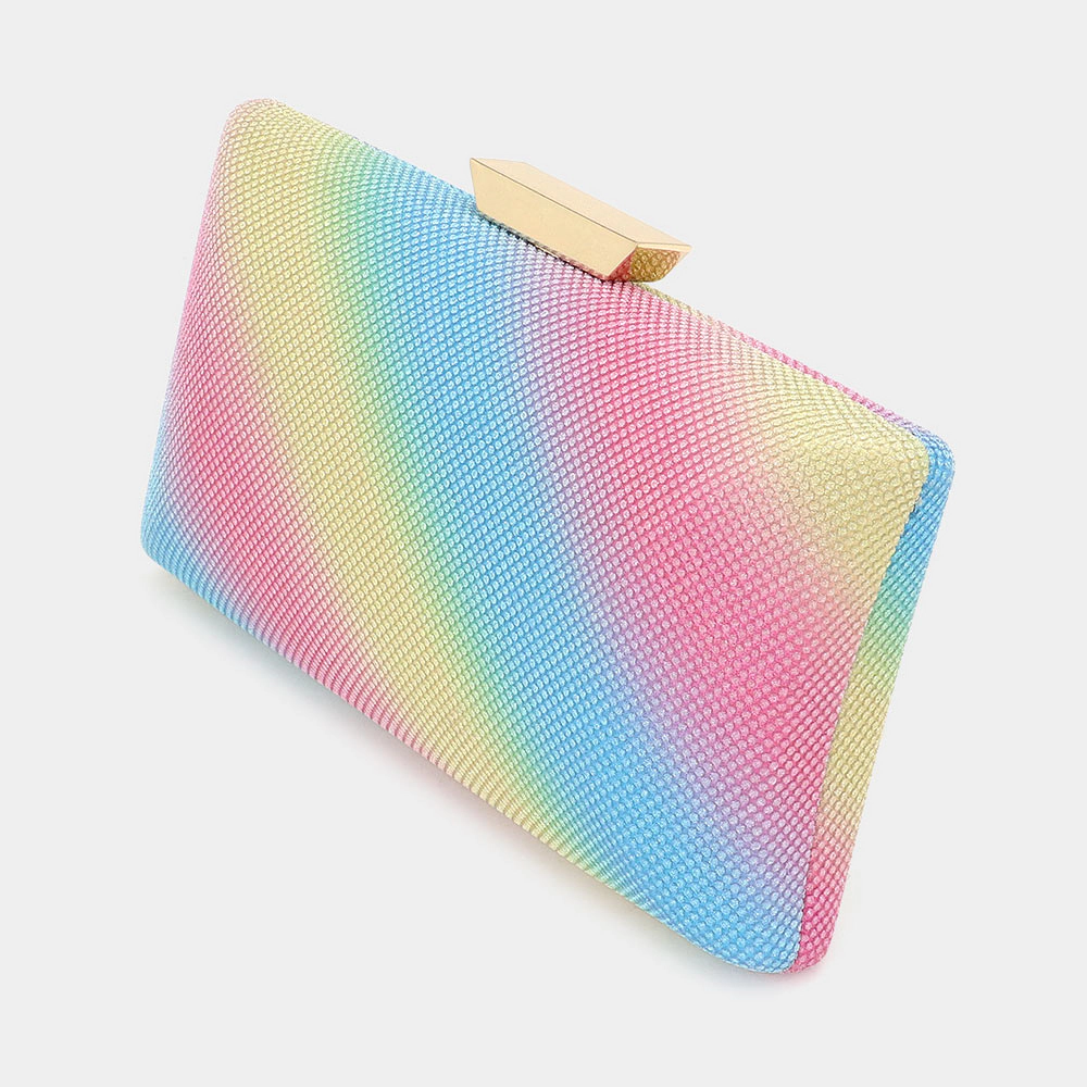 Fashnzfab Glittered Rectangle Evening Clutch / Crossbody Bag