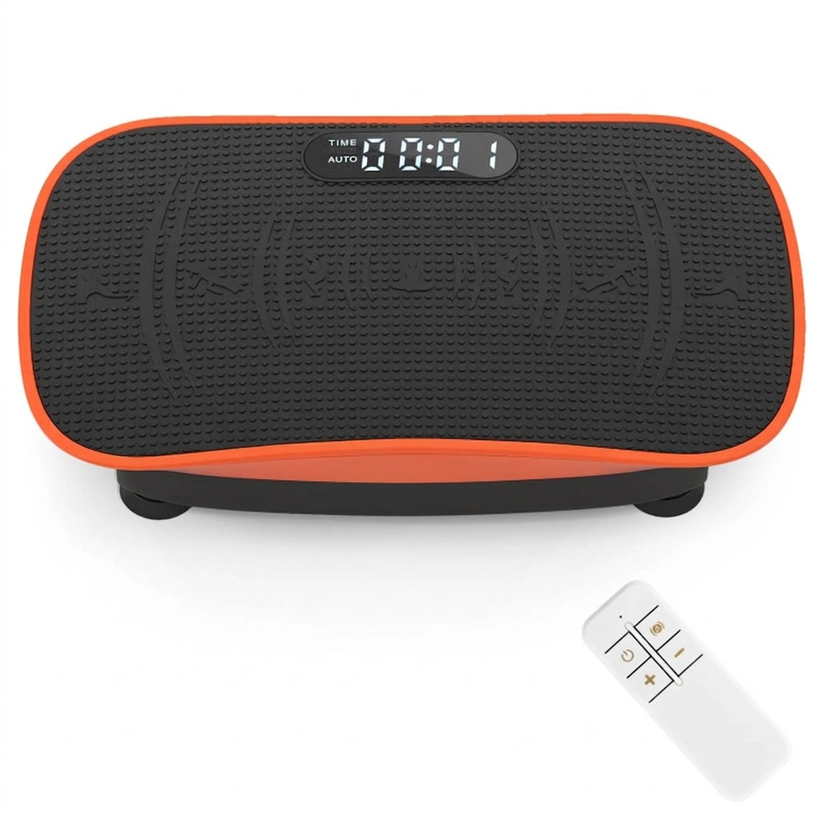 SUGIFT Orange Vibration Plate Exercise Machine with 10 Speed Levels 20-in W 11-in D 5-in H 330-lb User Capacity