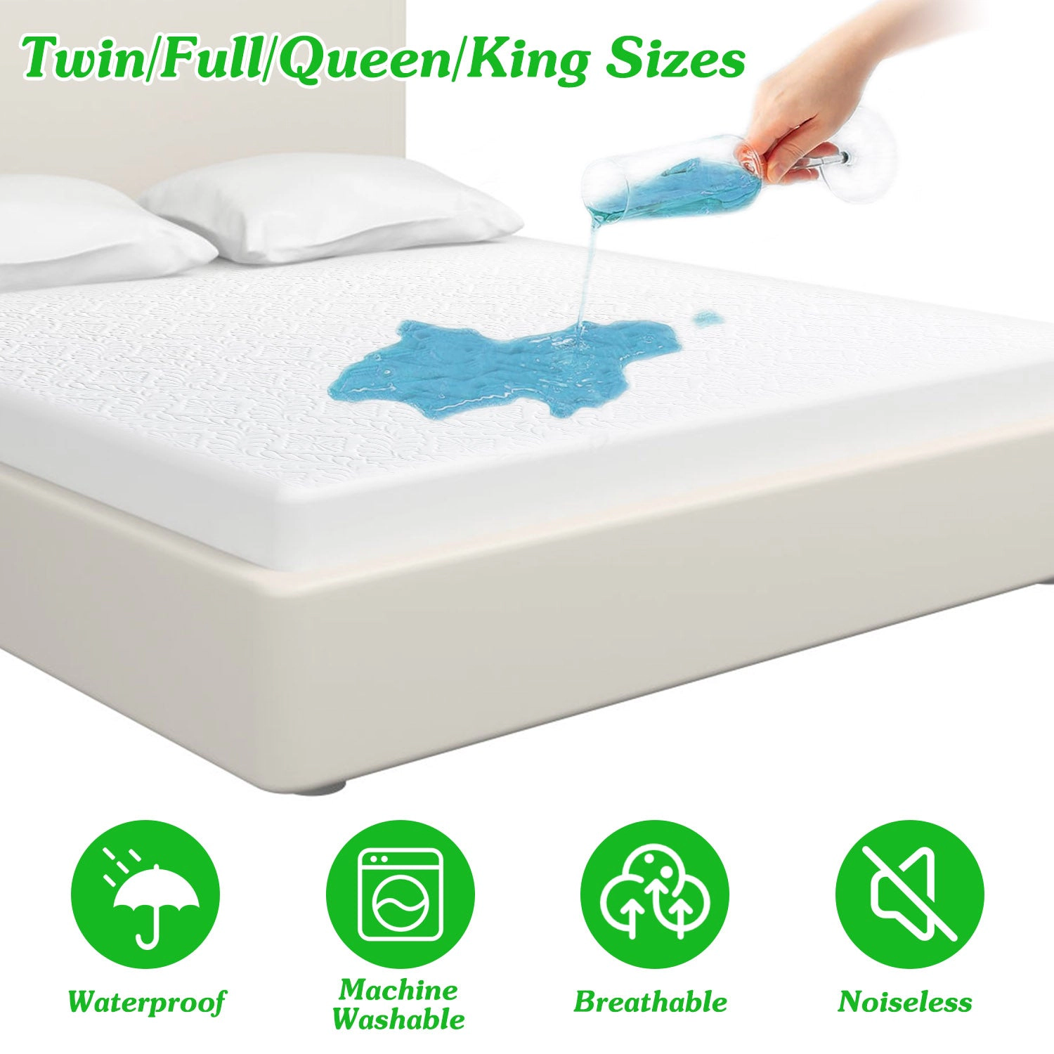 GBruno Waterproof Cotton Mattress Protector