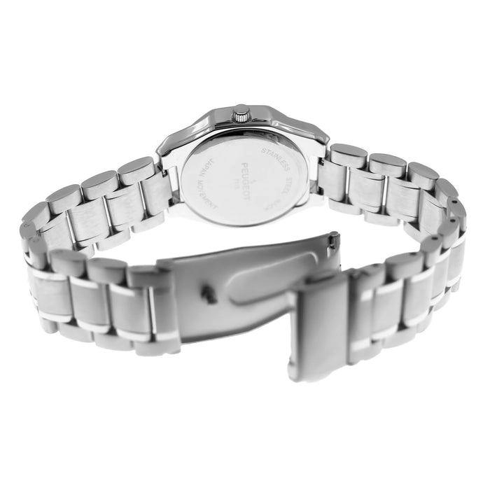 Peugeot Women's 32mm Hex Shape Silver Bracelet Watch