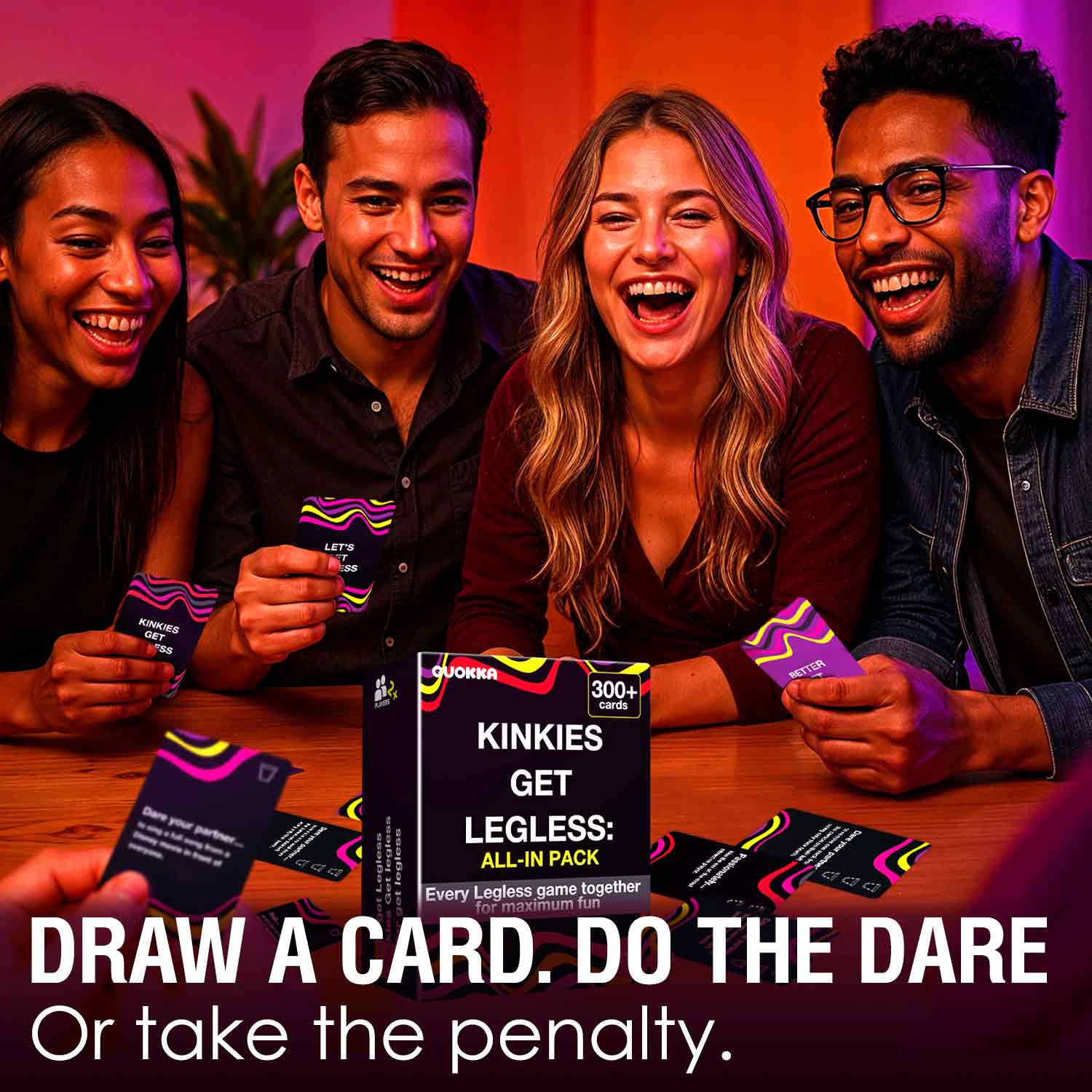 QUOKKA Card Game for Adults – Party with Conversation Challenges & Group Activities