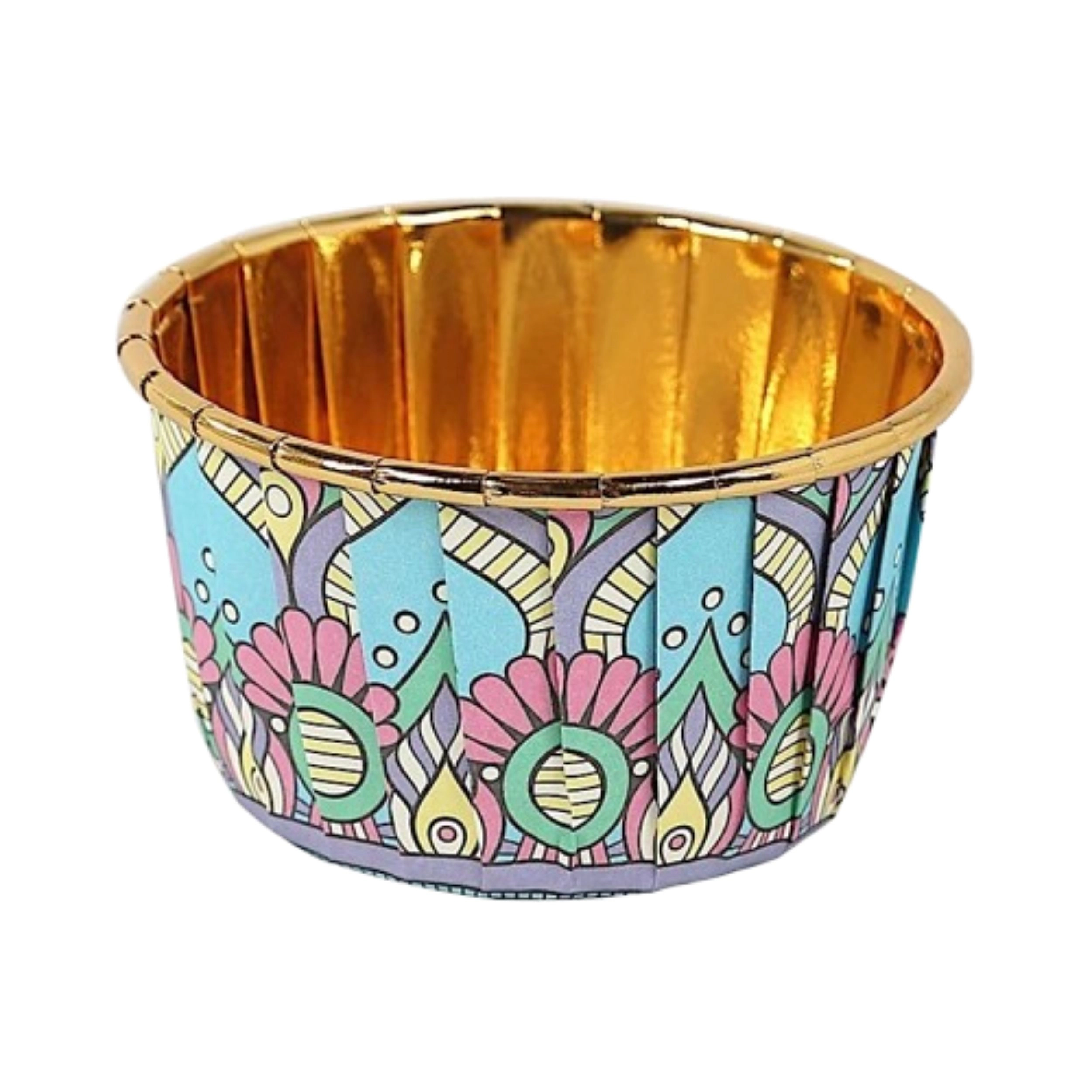Home Collection Pack of 50 Assorted Foil Cupcake Liners