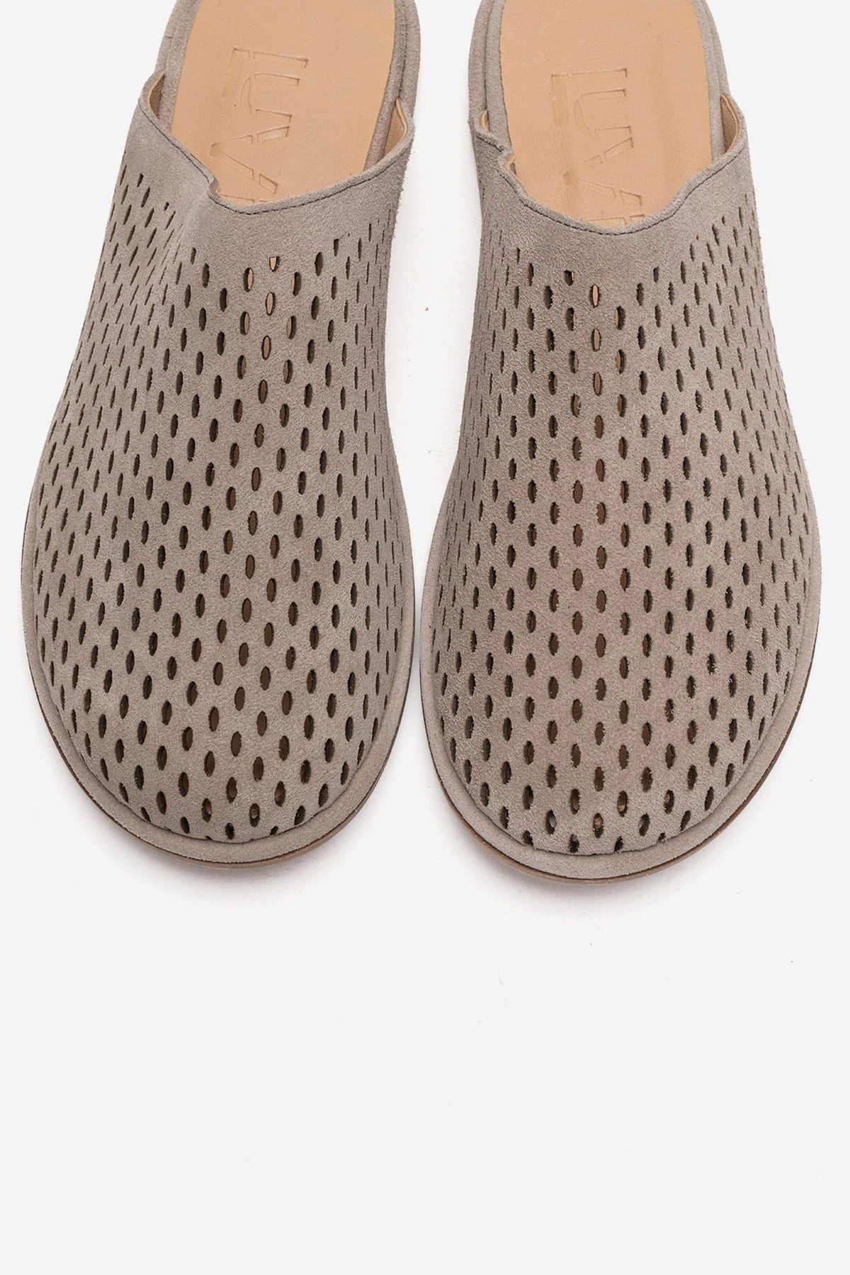 Forever & Always Womens Melara Leather Slip On Mules
