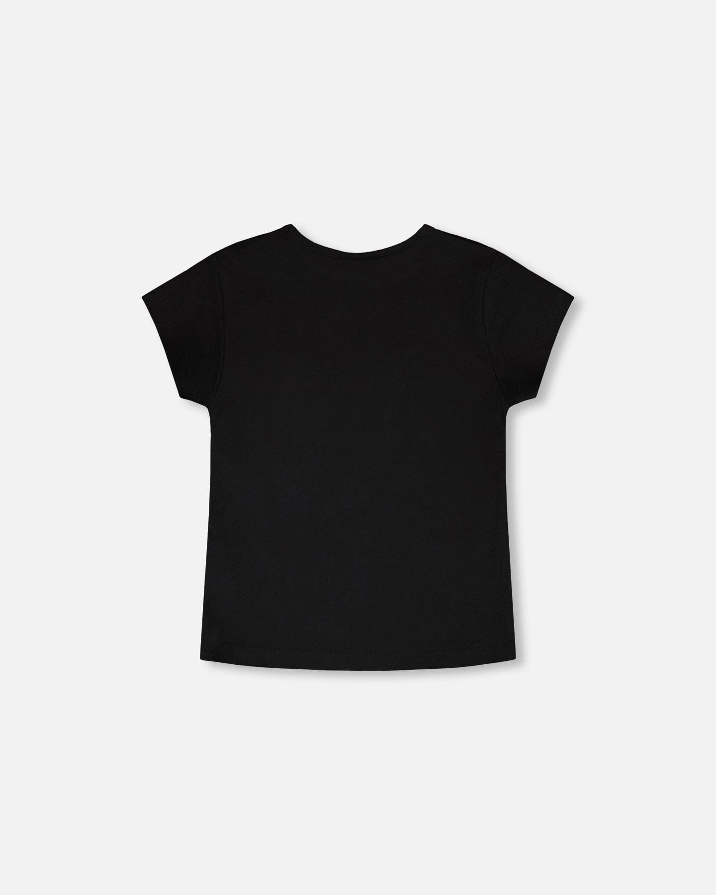 Deux par Girls Organic Cotton Candy Graphic Short Sleeve T-Shirt