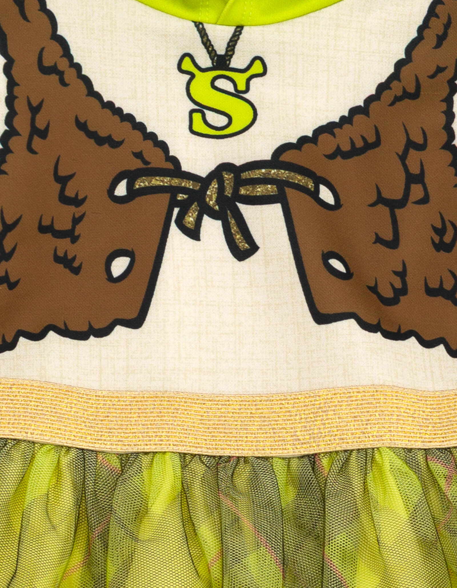 DreamWorks Shrek Girls' Sleeveless Cosplay Tutu Dress
