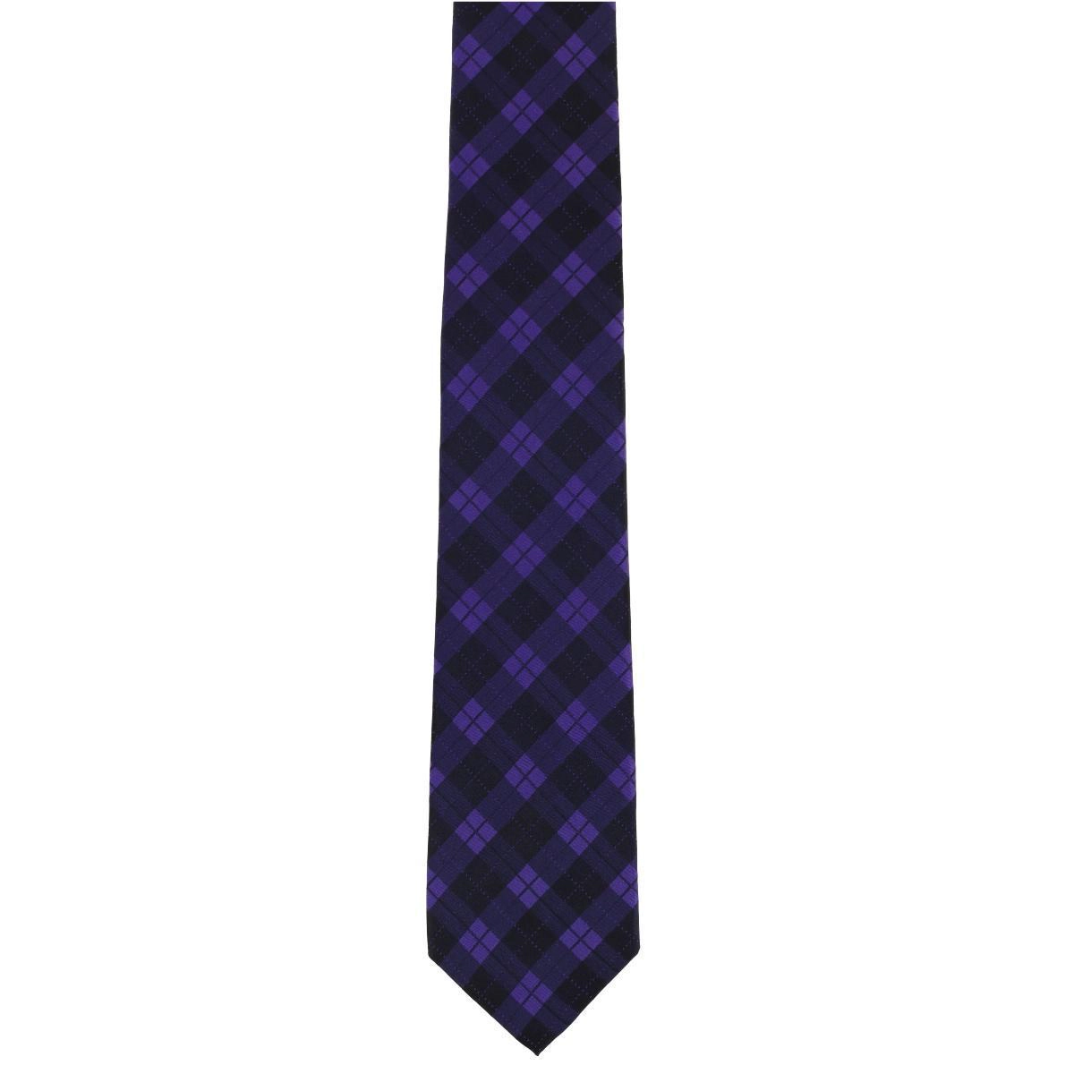 Trafalgar Digby Checkered Plaid Silk Necktie