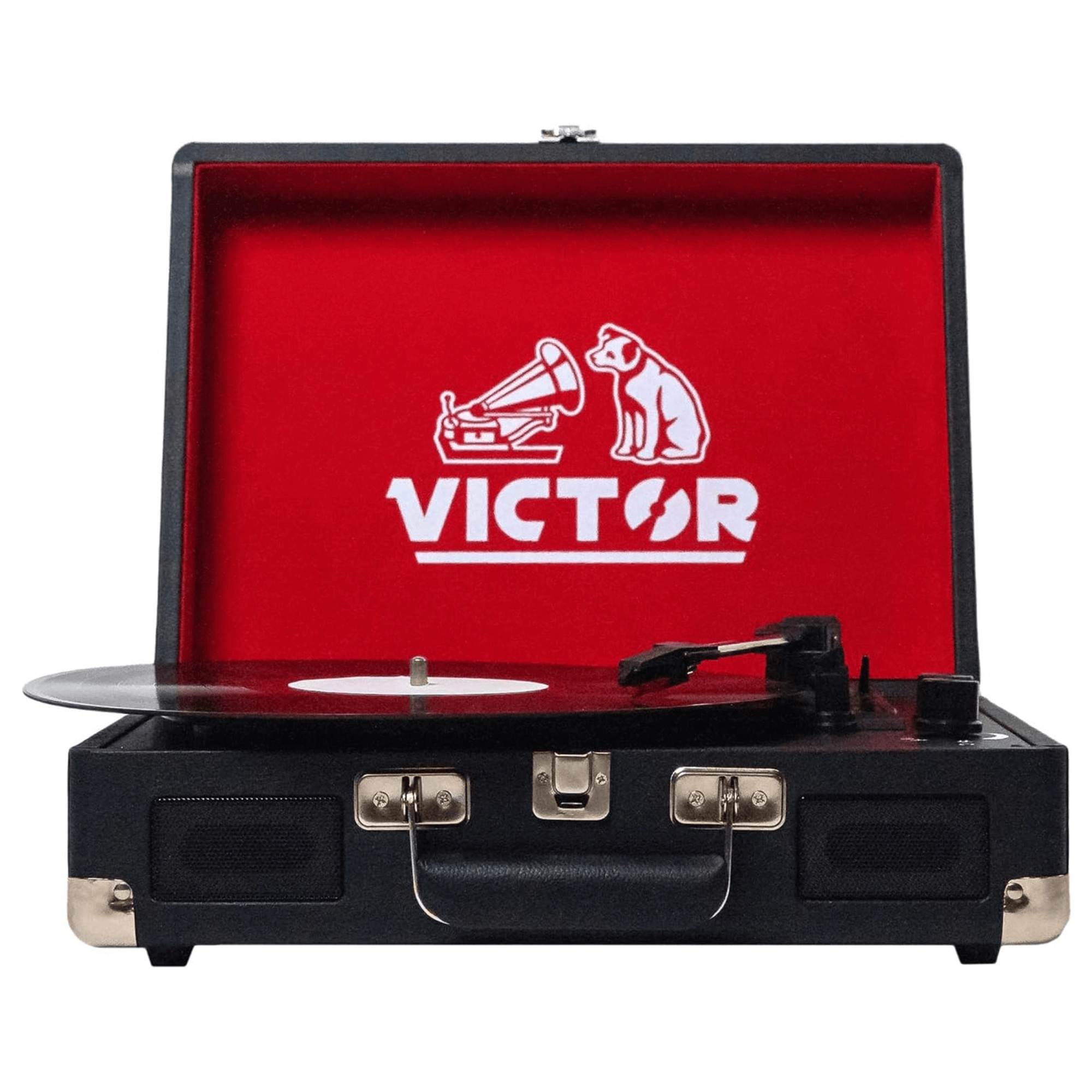 Victor Metro Dual Bluetooth Suitcase 3-Speed Turntable