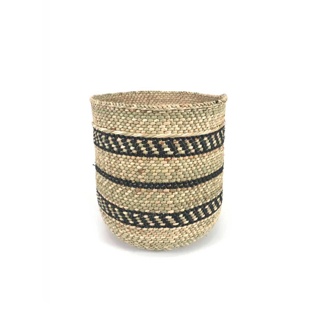 Mbare Iringa Woven Basket with Stripe