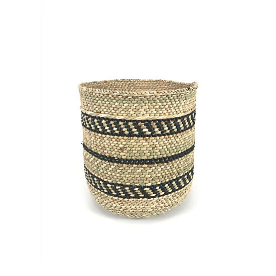 Mbare Iringa Woven Basket with Stripe