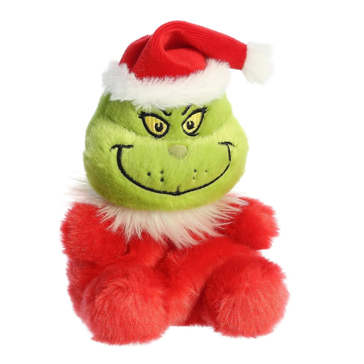 Aurora Palm Pals Dr. Seuss Santa Grinch 5-Inch Stuffed Animal Plush