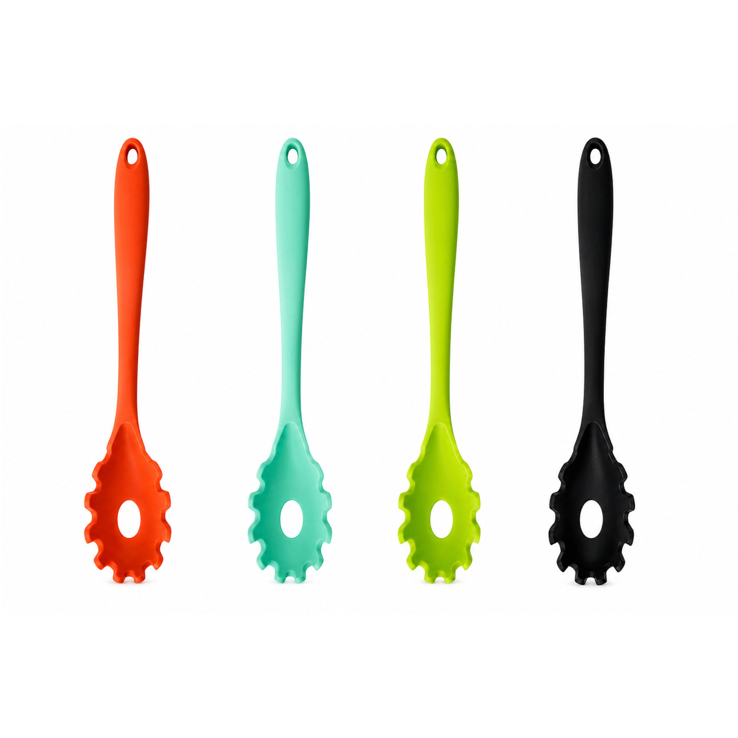 Home Collection Silicone Pasta Server Spoon Heat Resistant 11.5"