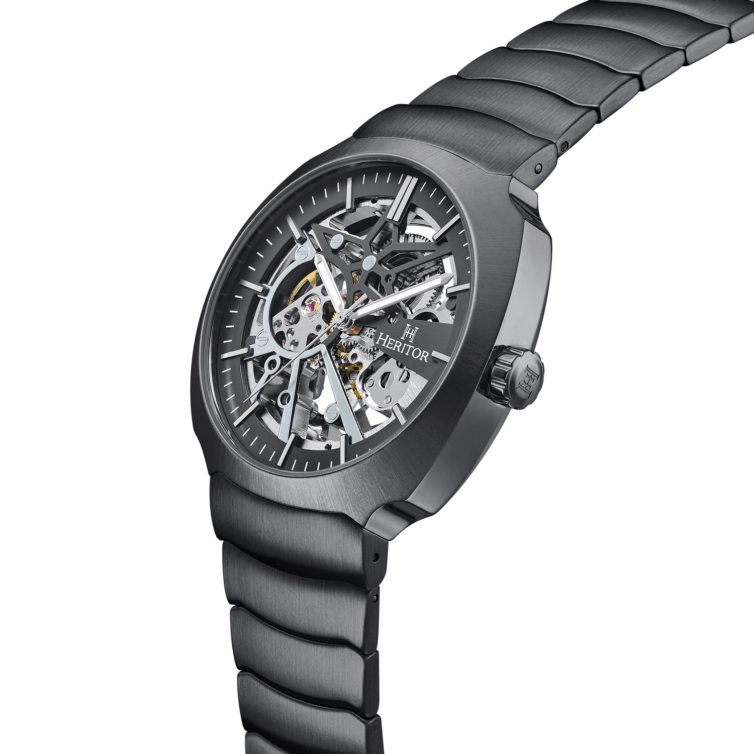 Heritor Automatic Magnus Stainless Steel-Band Watch