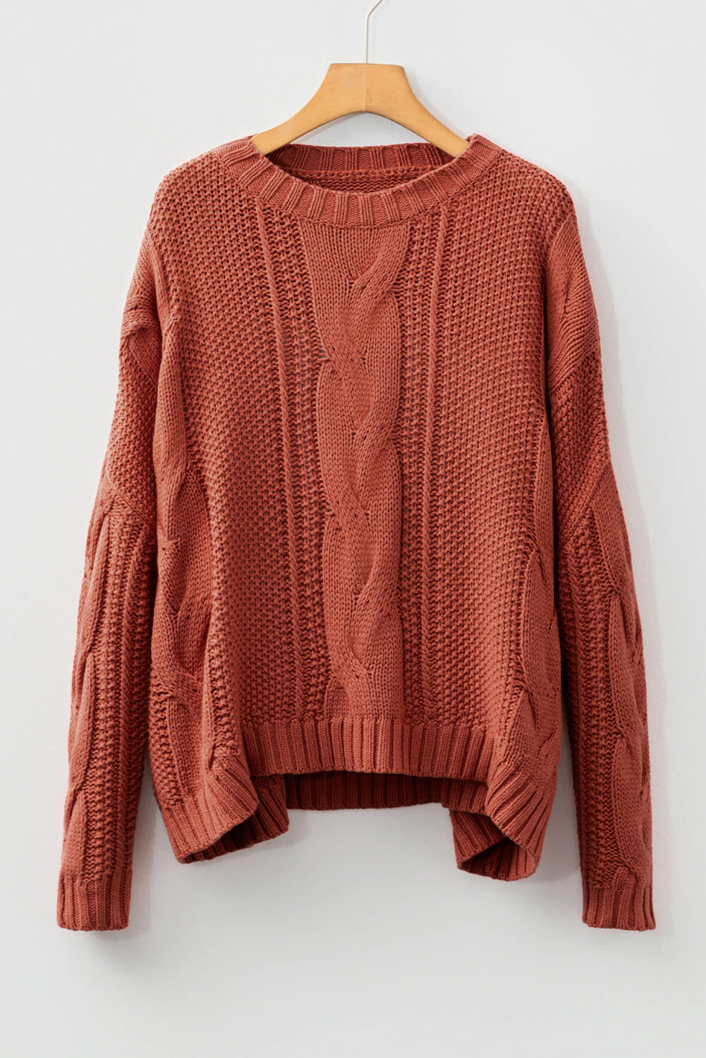 Threaded Pear Women's Willaira Slouchy Textured Knit Sweater