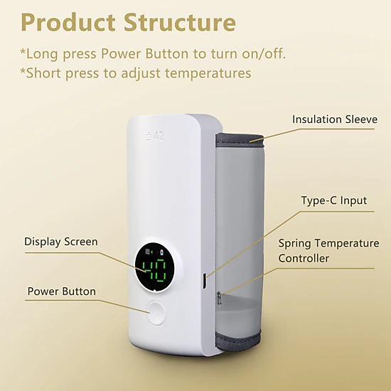 GBruno Kids' Kids' USB Rechargeable Portable Bottle Warmer
