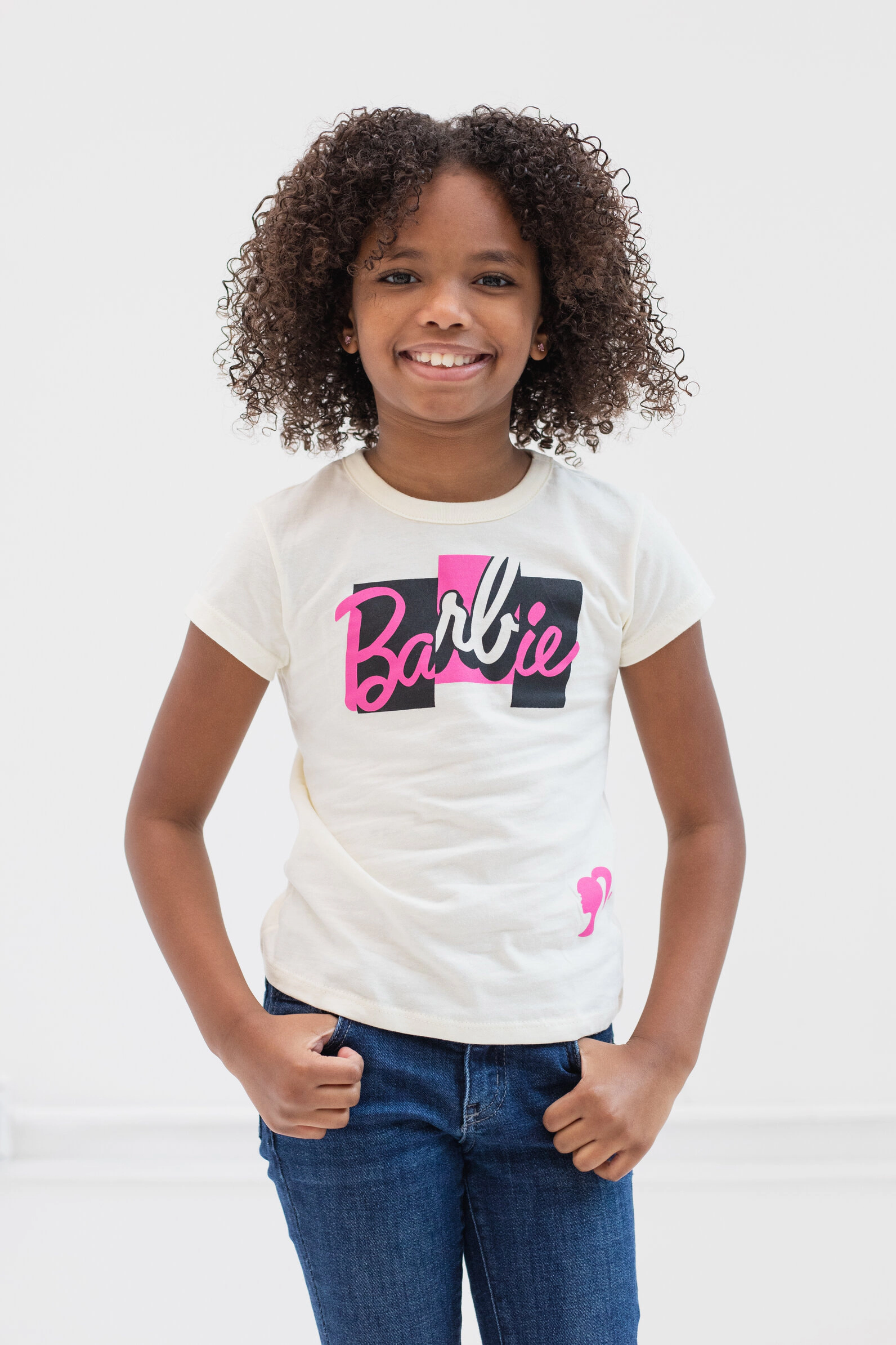 Barbie Girls' 2-Pack Short Sleeve T-Shirts