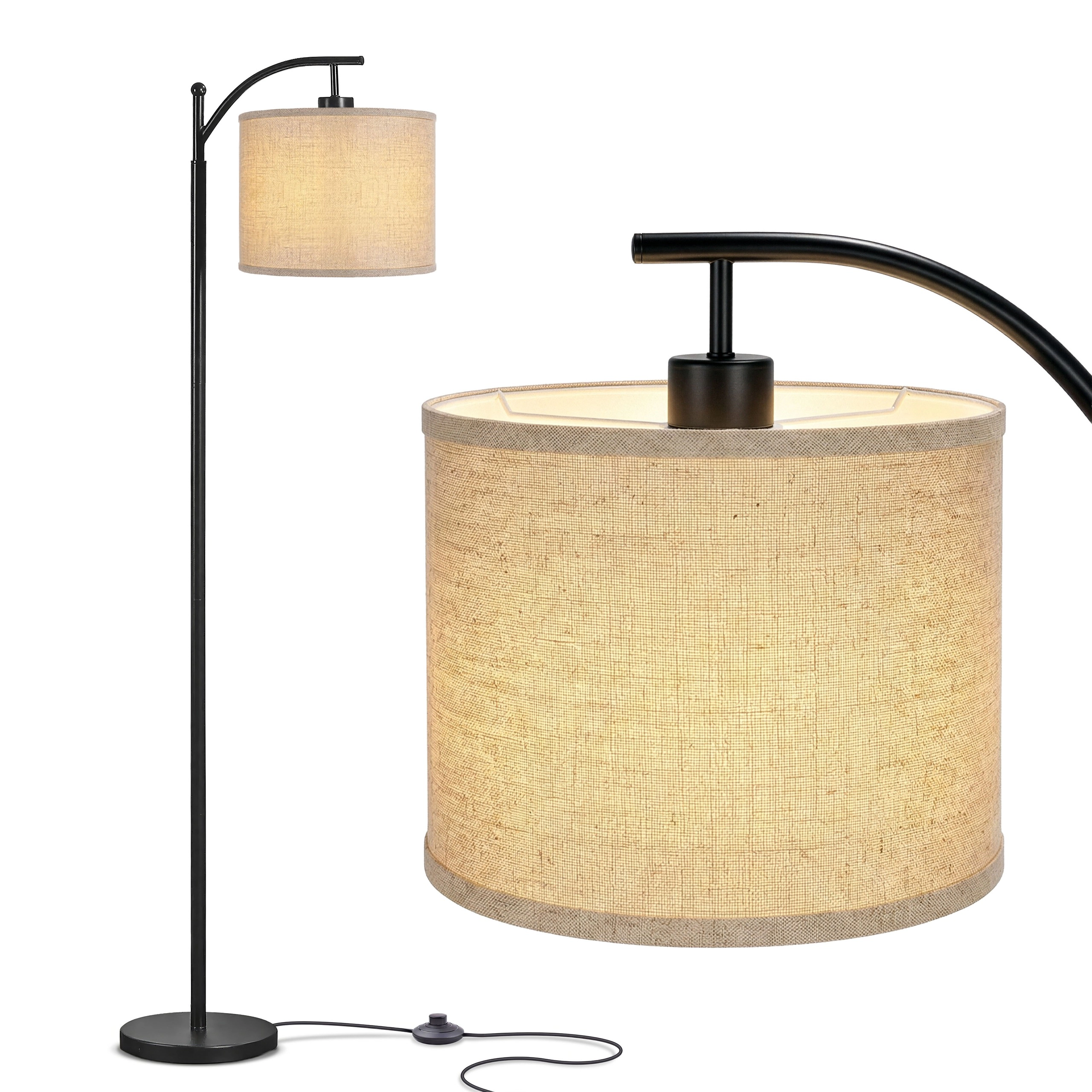 Brightech Montage Arc Drum Floor Lamp