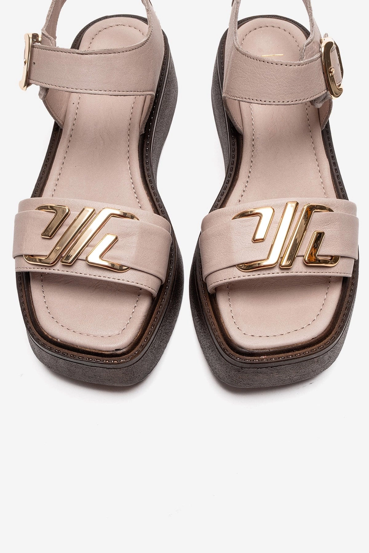 Forever & Always Womens Lone Leather Platform Sandals