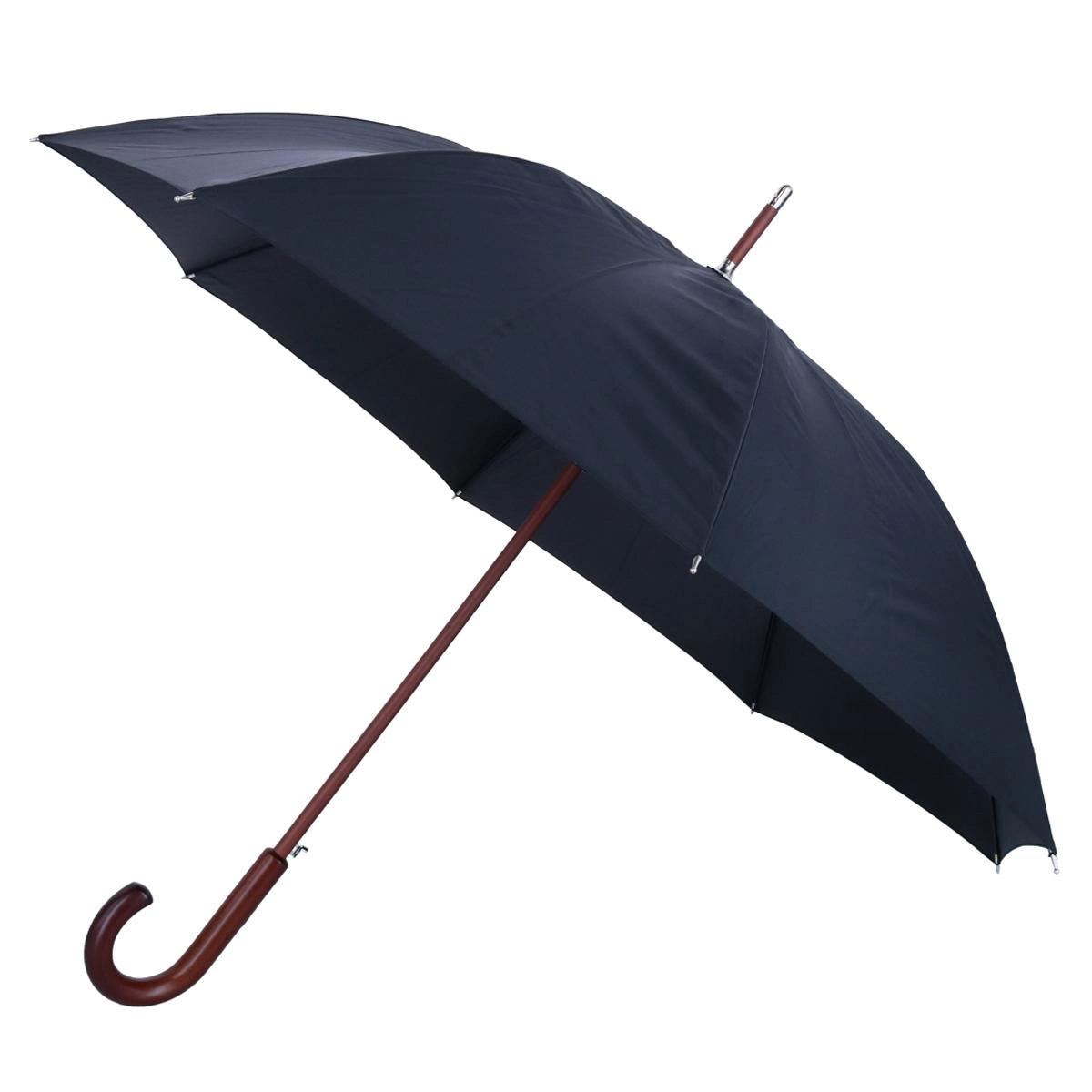 Totes Adult Stately Auto-Open Wooden Stick Umbrella