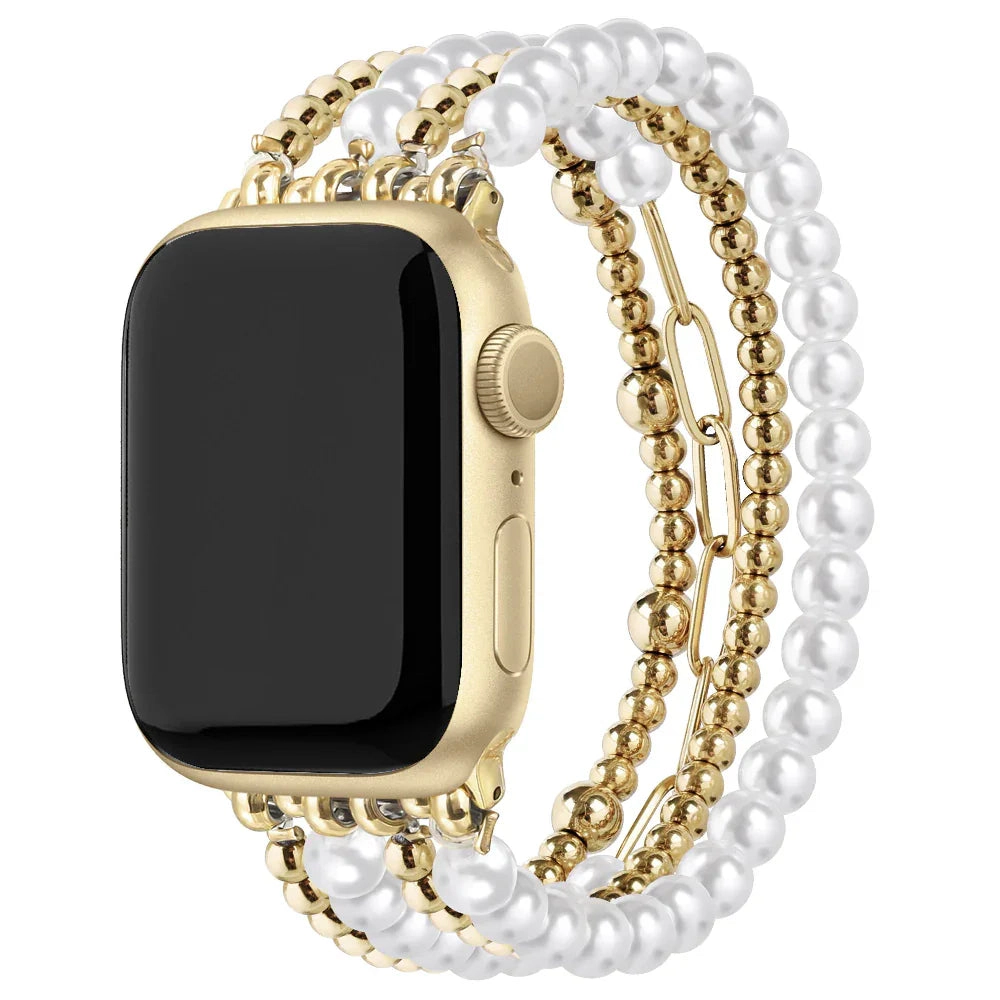 Posh Tech Womens Penny Beaded Band for Apple Watch
