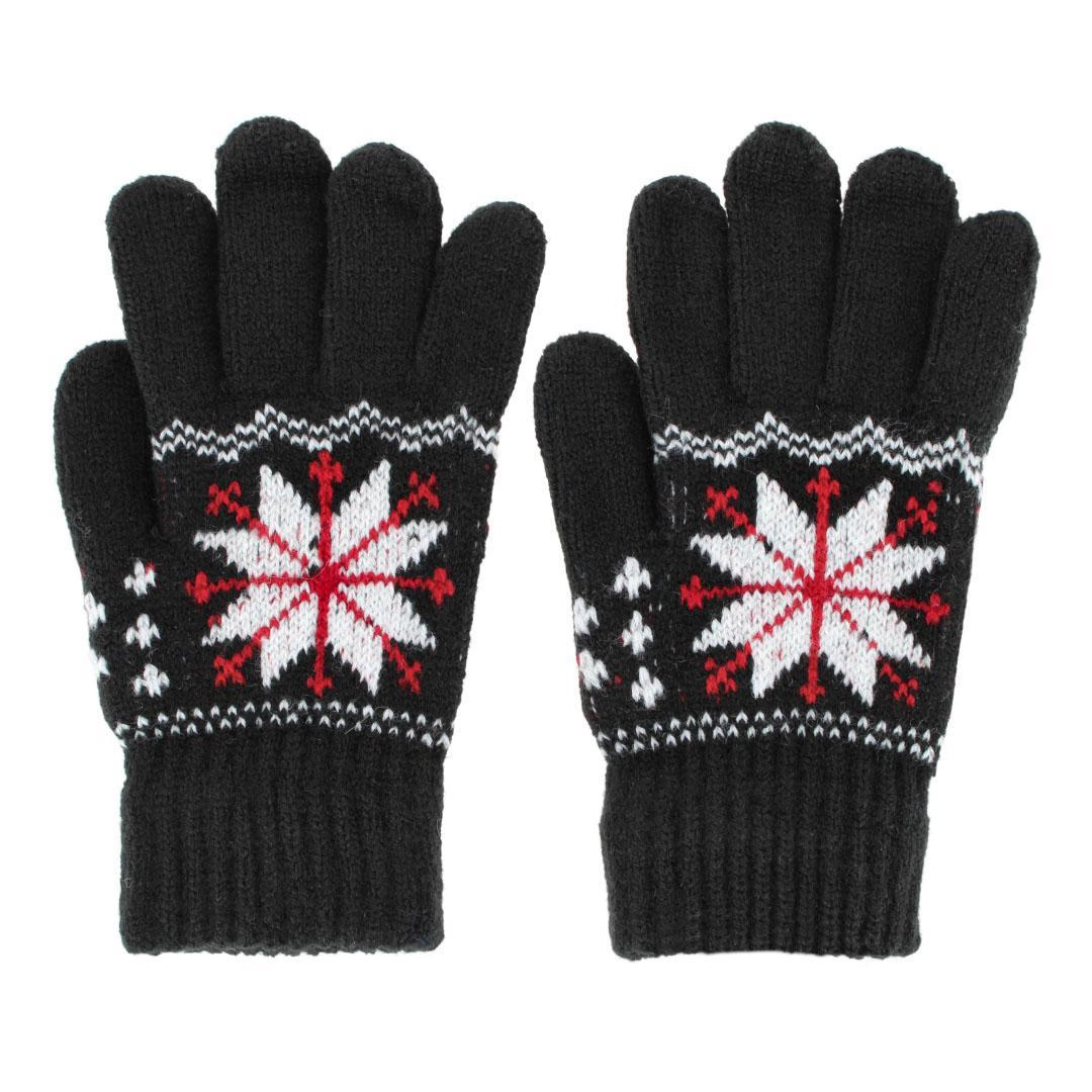 CTM® Kid's Snowflake Pattern Winter Gloves