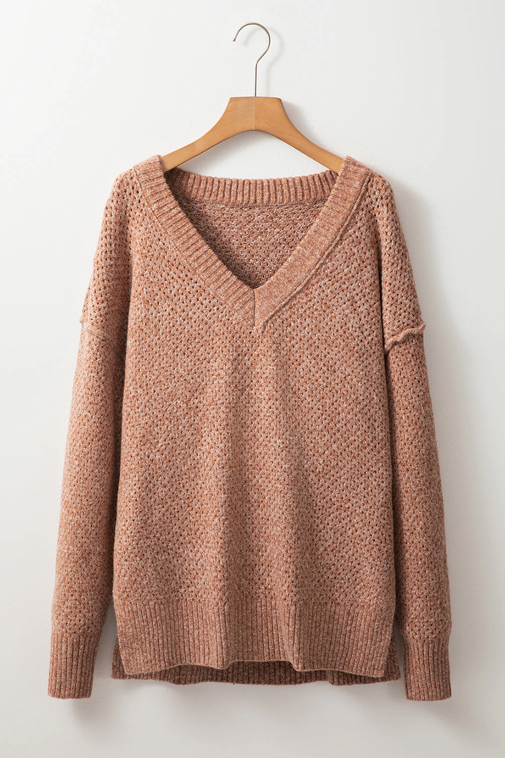 Threaded Pear Women's Luciana Eyelet Drop Shoulder Sweater