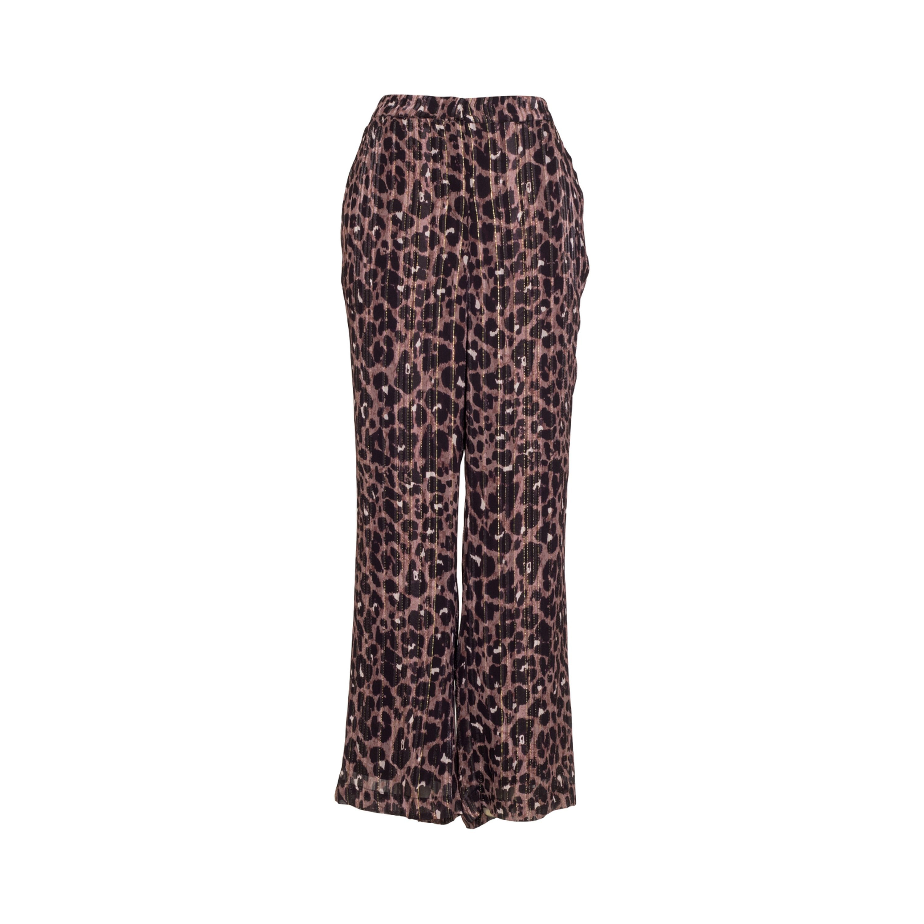 Rose & Nancy Women's Indira Chocolate Animal Print Trouser
