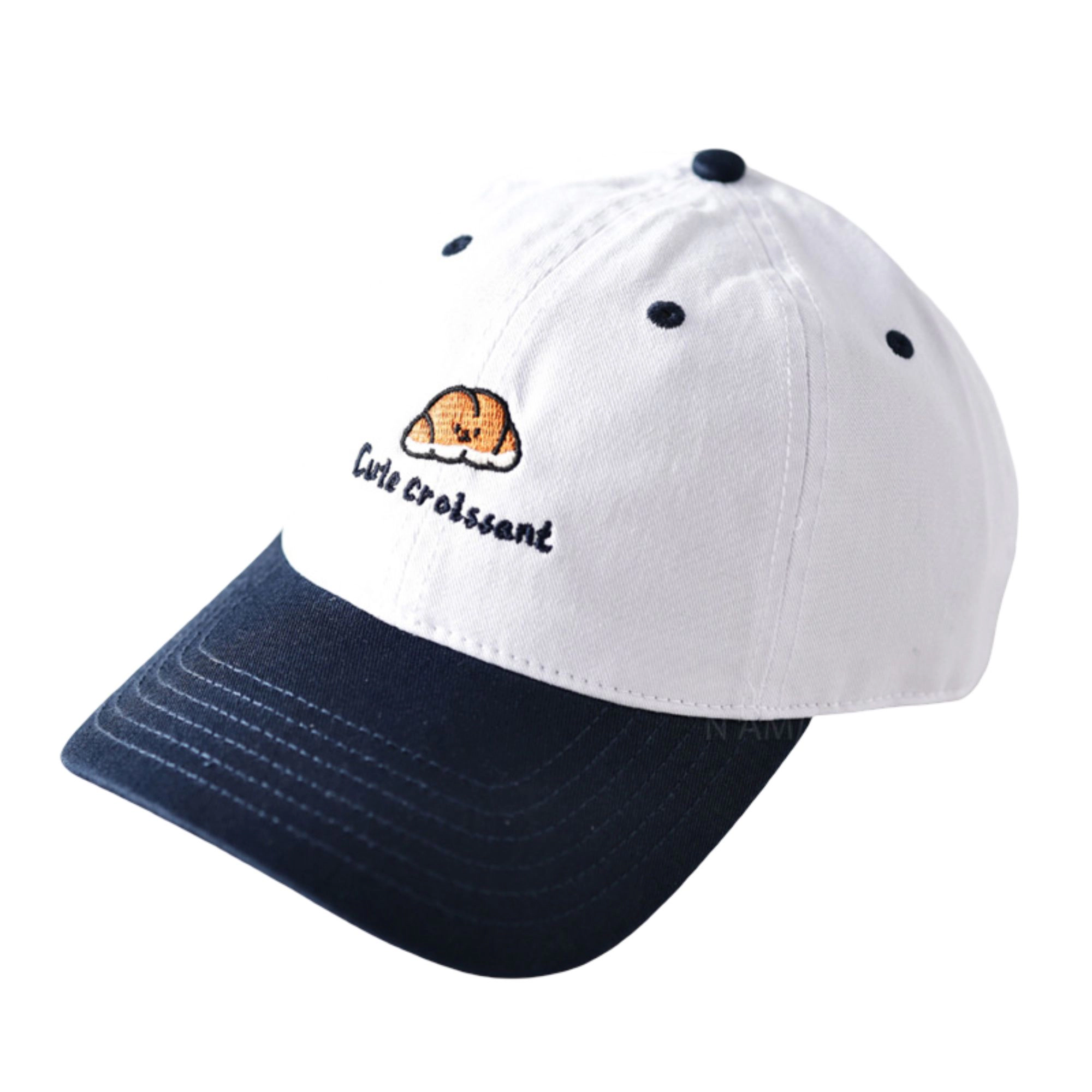 Anna-Kaci Women's Embroidered Croissant Baseball Cap Adjustable Baseball Hat