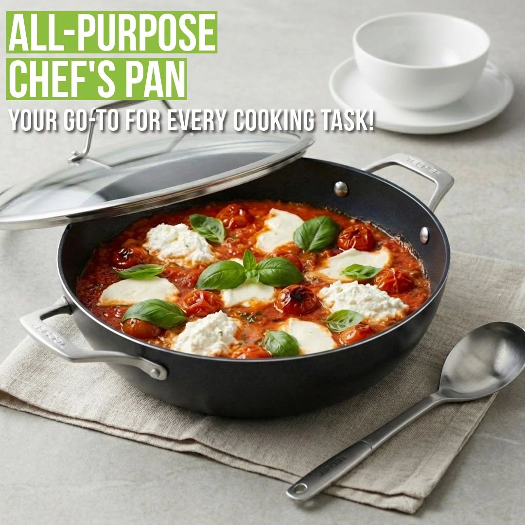 TECHEF Onyx - 5 Quart Nonstick Chef Pan