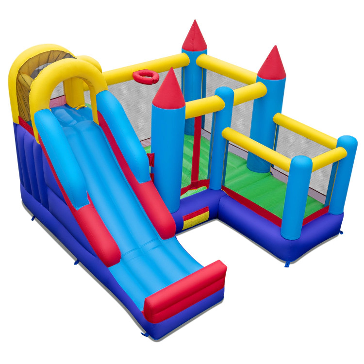 Hivvago 4-in-1 Inflatable Bounce Castle without Blower