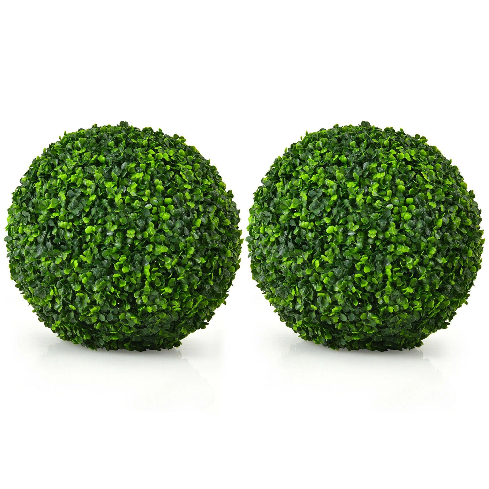 SlickBlue Artificial Boxwood Topiary Ball with UV Resistant PE Leaves