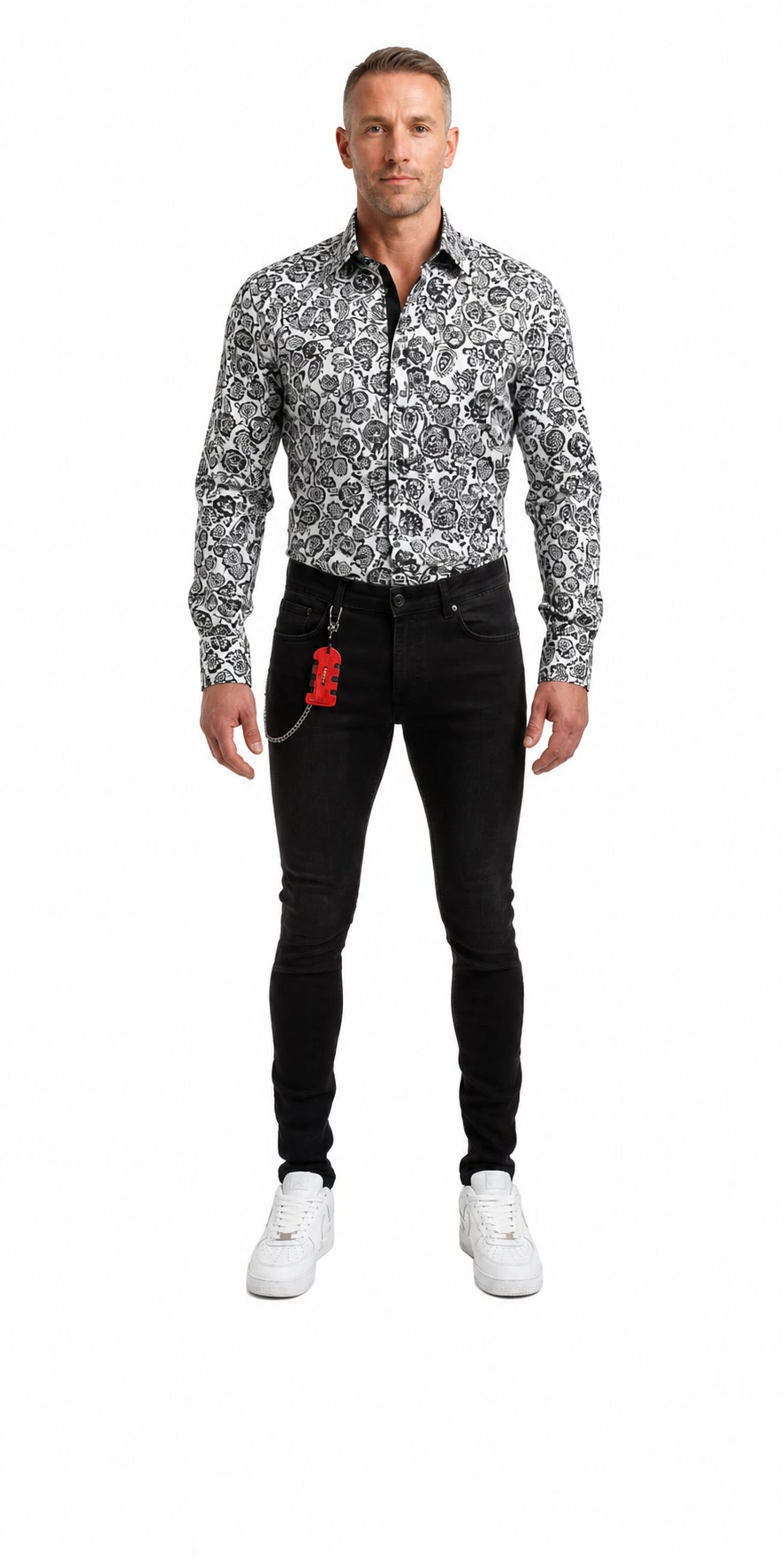 Elie Balleh Men's Classic Wash Skinny Jeans