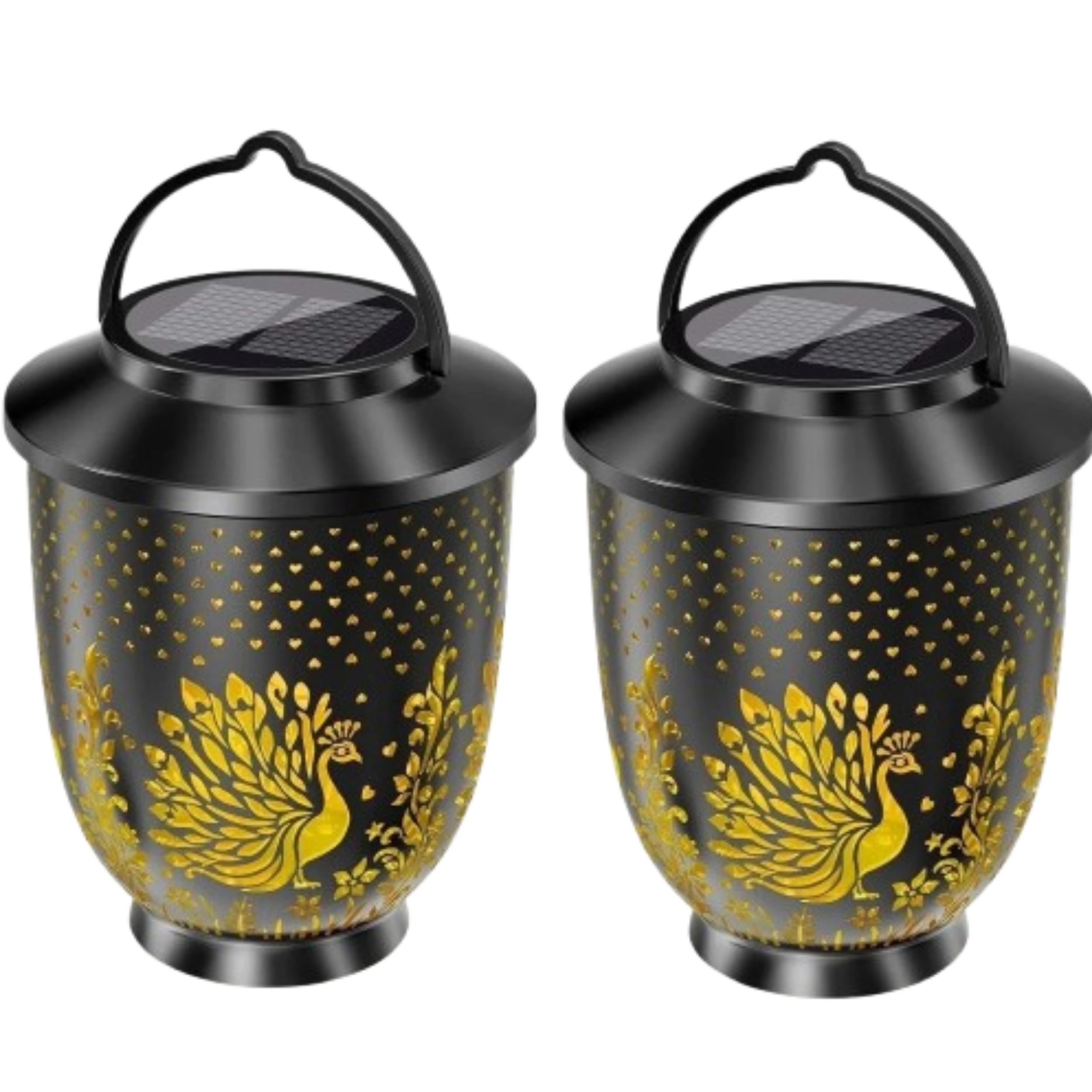 Home Collection Solar LED Hanging Garden Lantern with 2 Lighting Modes
