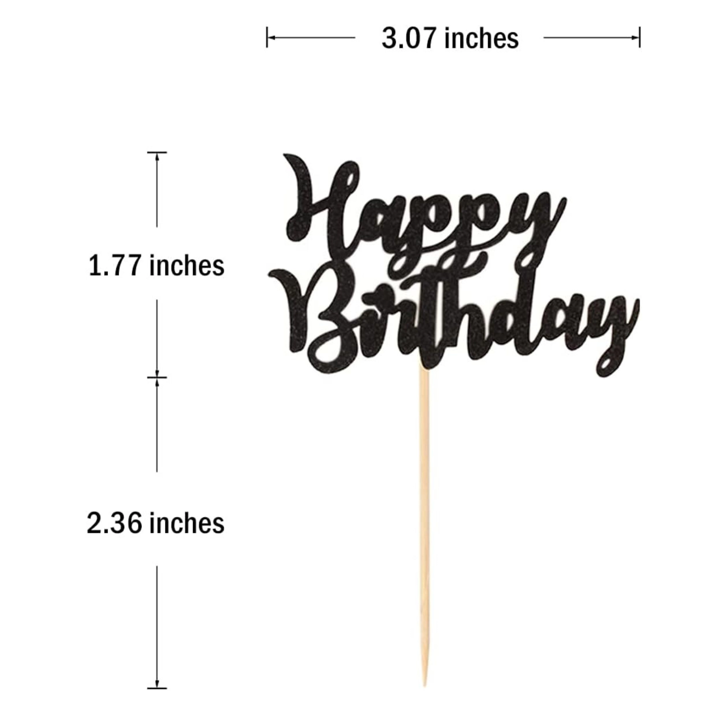 Stock Preferred Pack of 24 Happy Birthday Cupcake Toppers and Cake Picks Party Decorations