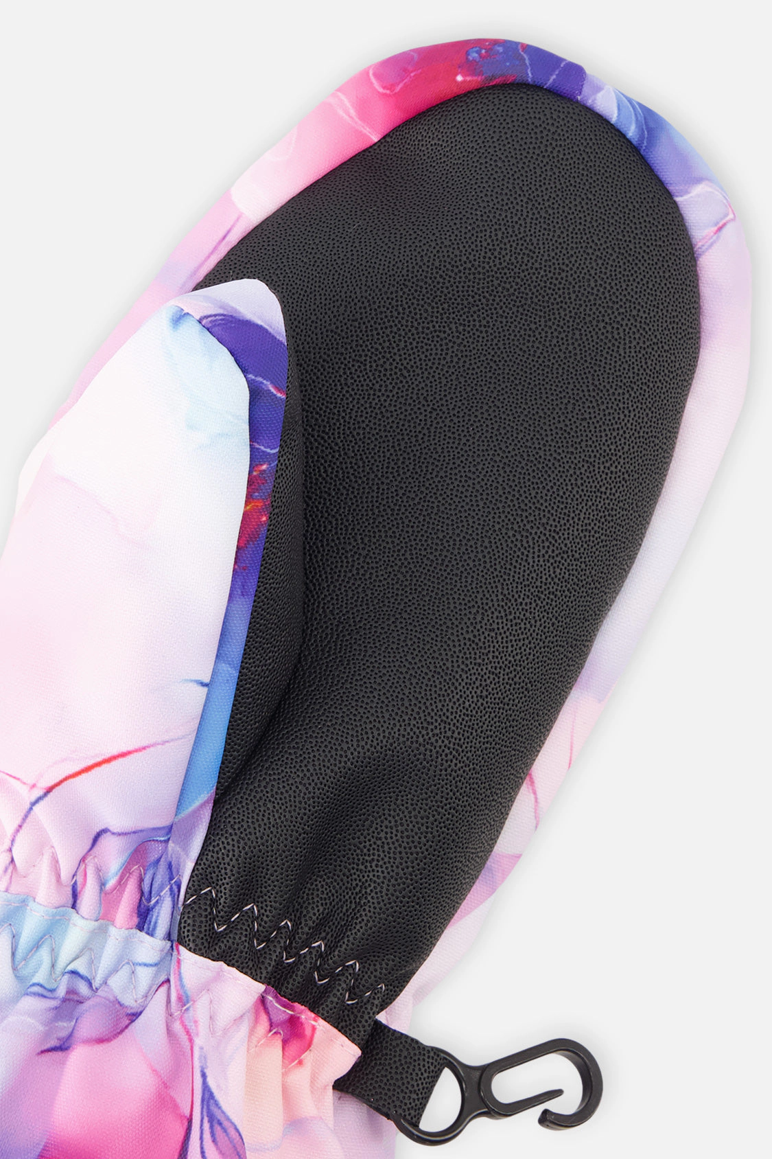 Deux par Girls Play Flower Print Waterproof Winter Mittens with Rubberized Palm