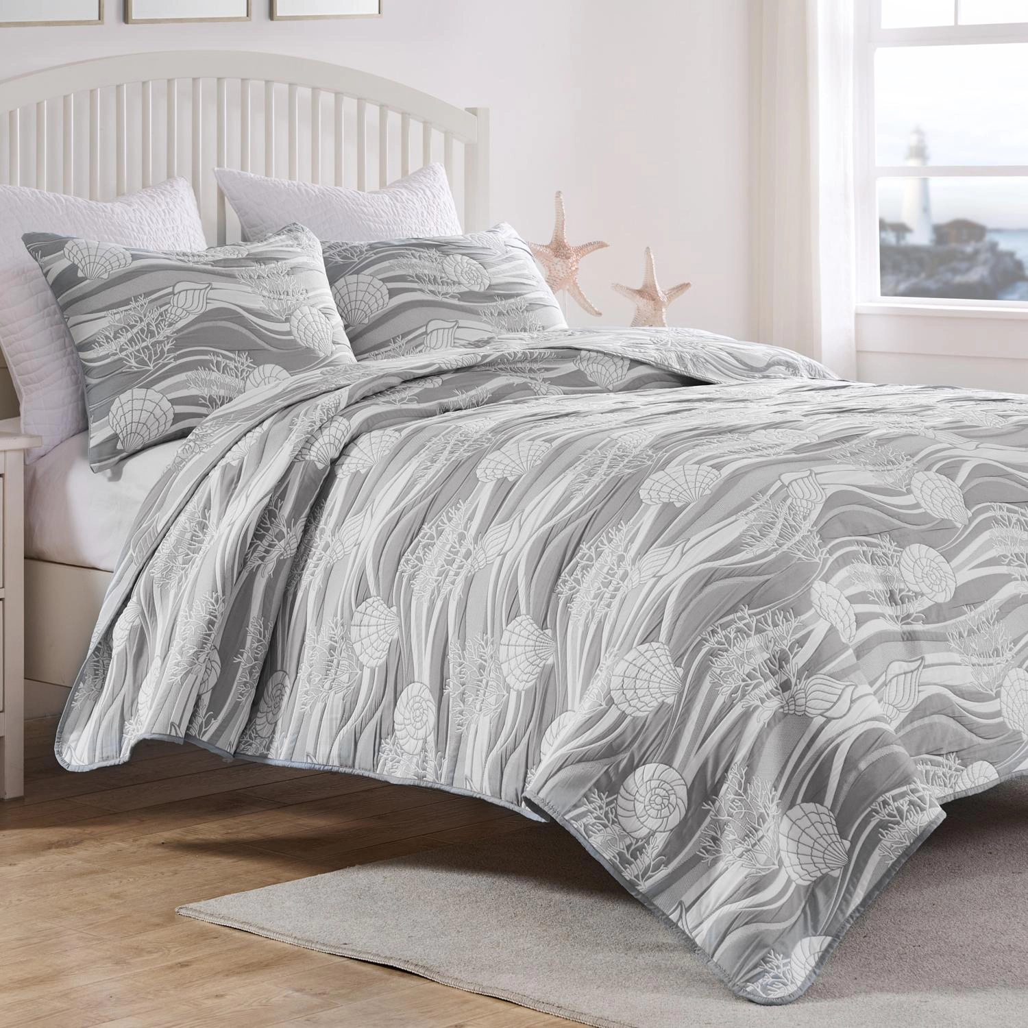 Greenland Home Fashions Dover Luxurious Modern Design Coverlet Bedding Set 2 Piece
