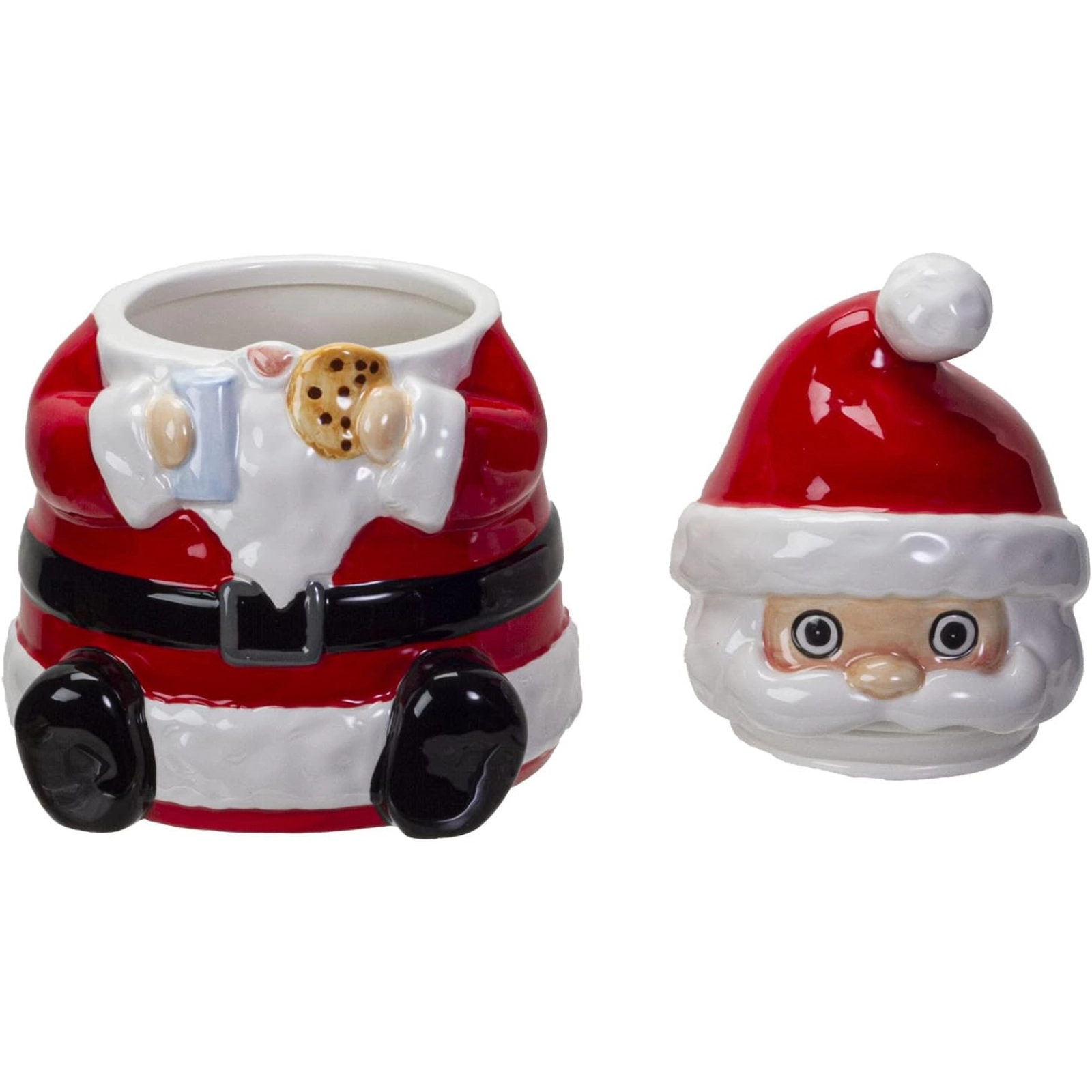 Pacific Giftware Santa Claus Ceramic Cookie Jar 10 inch