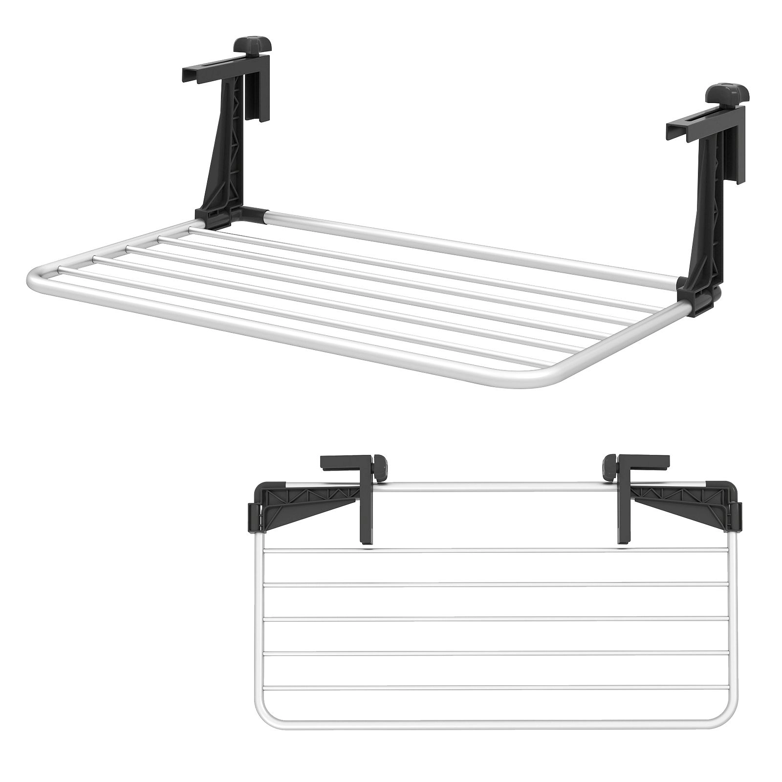 SlickBlue Portable Folding Towel Drying Rack, 7-Bar Aluminum